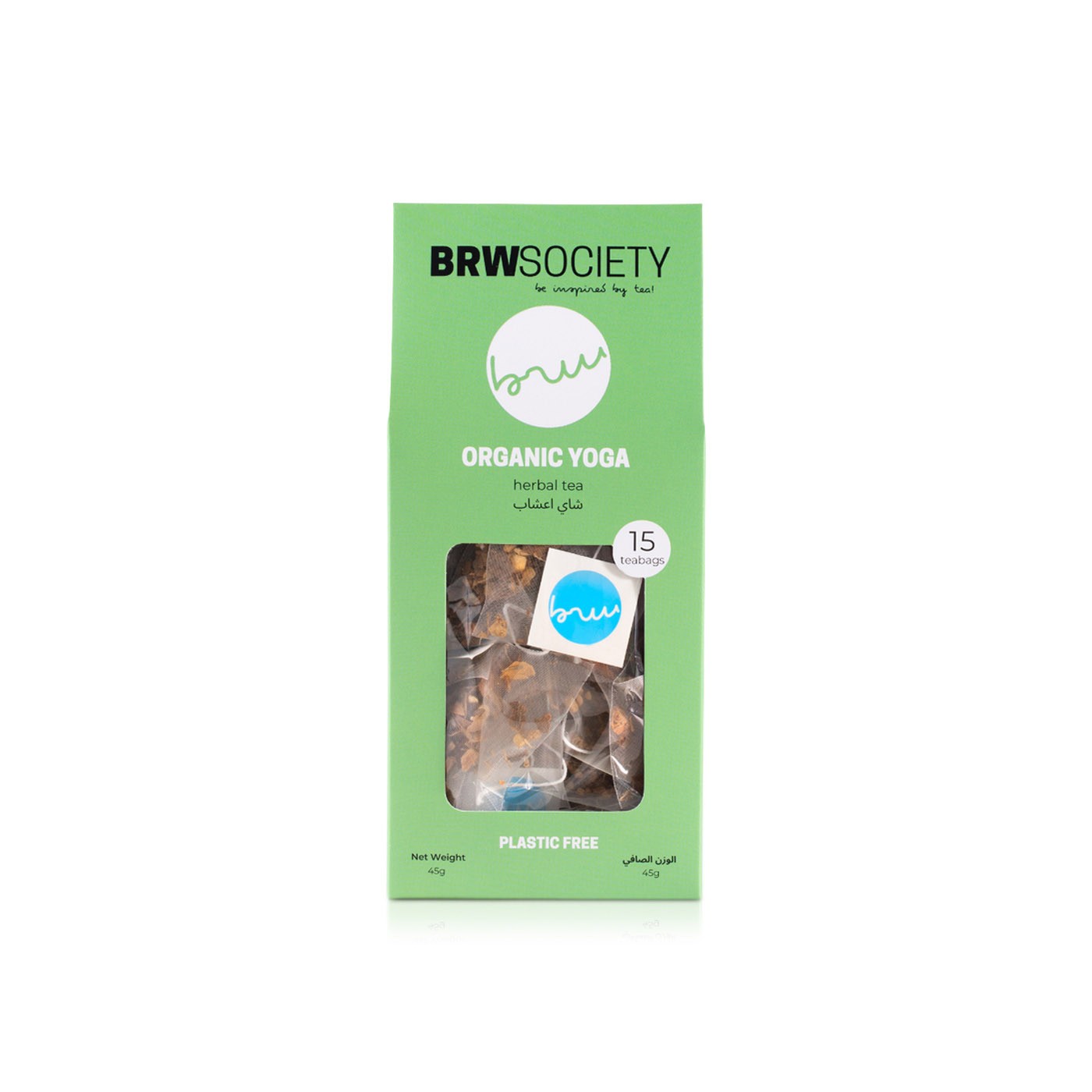BRW Society Organic Yoga Herbal Tea 15 Bags 45g