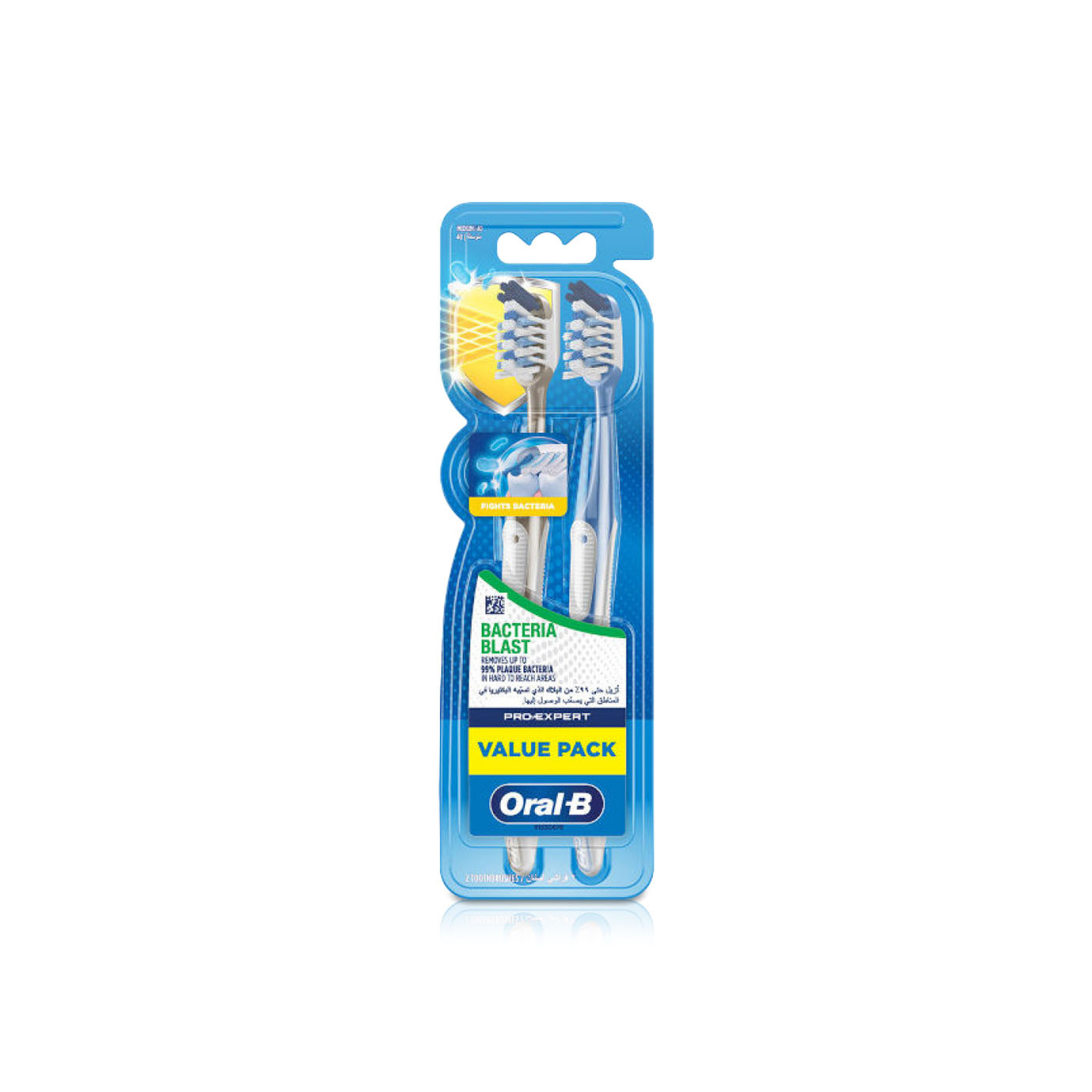 Oral B Pro Expert Bacteria Blast Toothbrush Medium 1+1