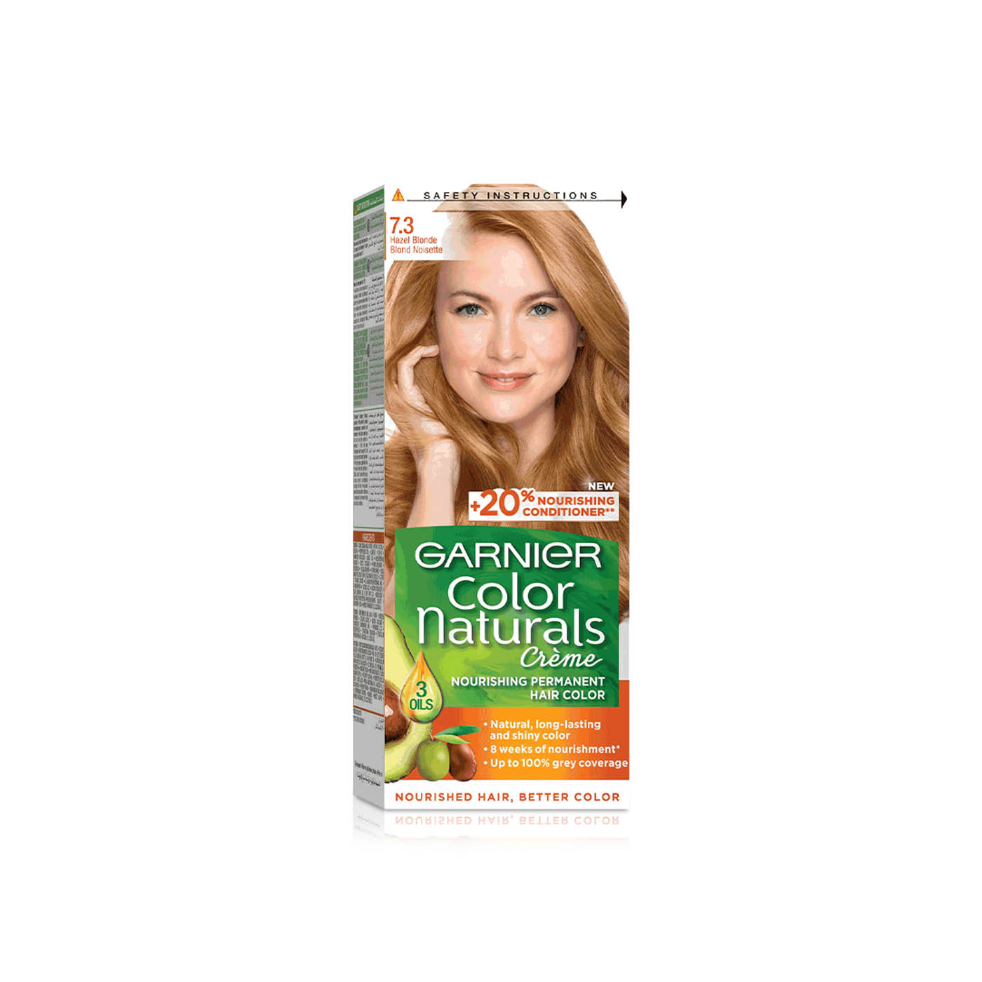 Garnier Colour Naturals Cream 7.3 Hazel Blonde Permanent Hair Dye