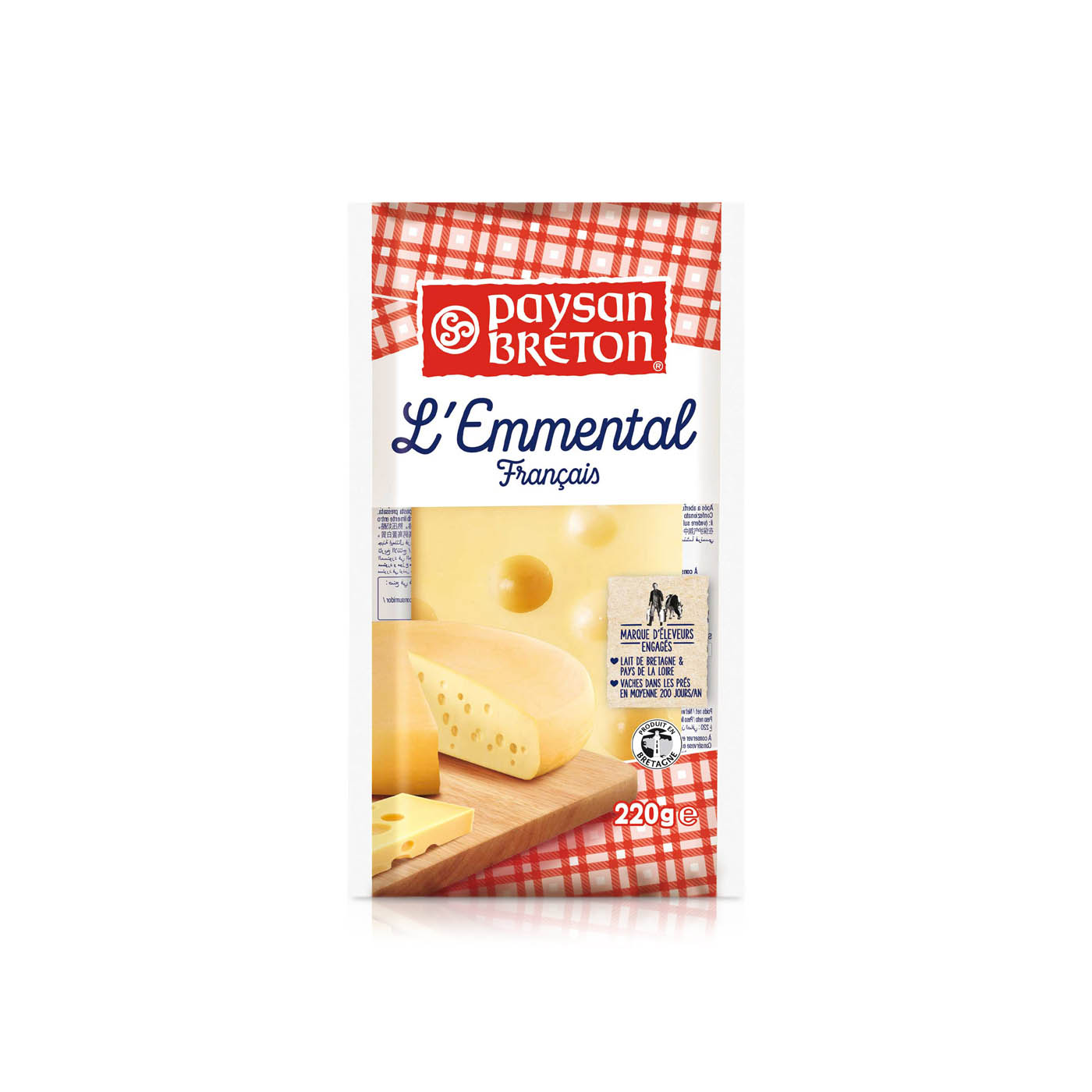 Paysan Breton Emmental Portion 220g