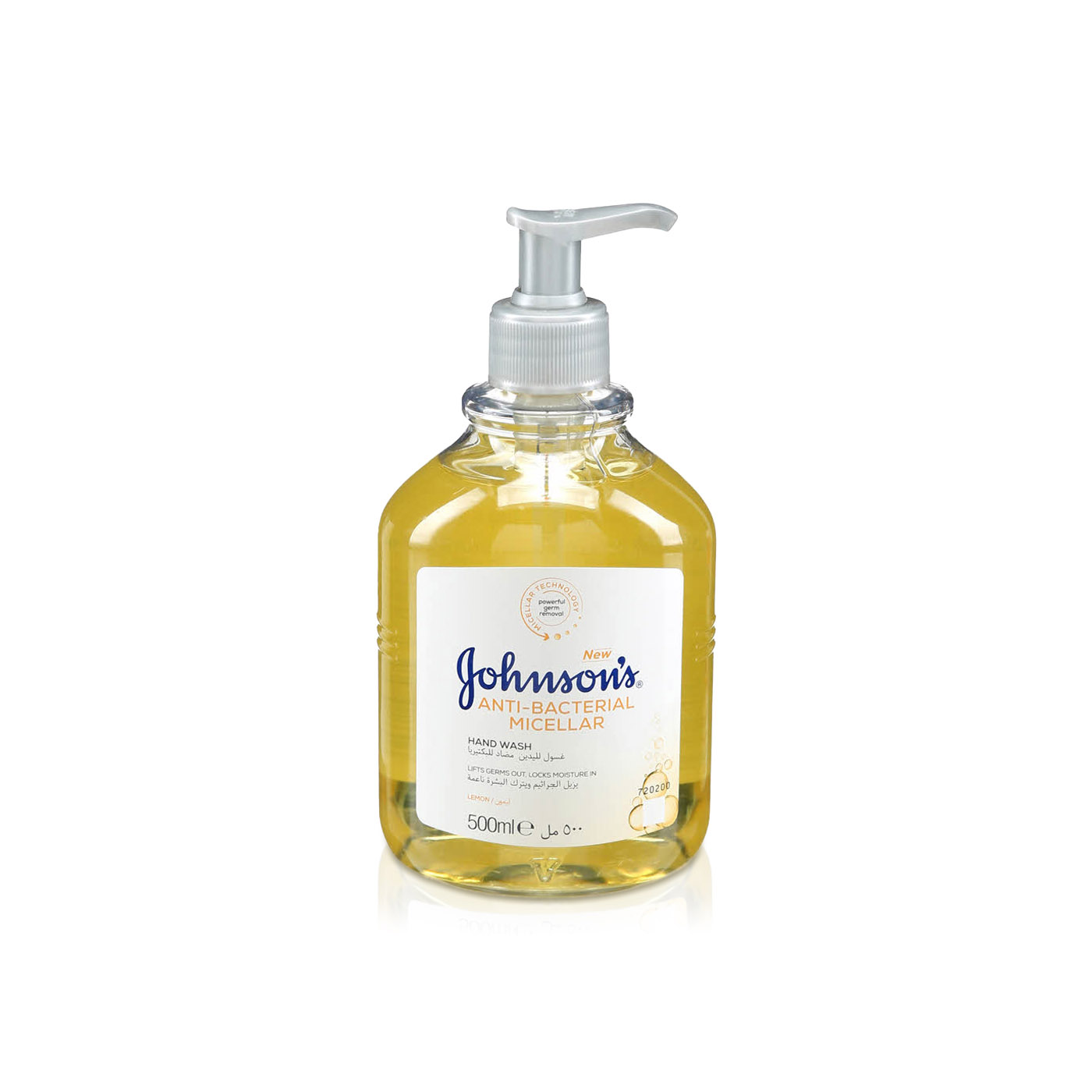 Johnson's Handwash Anti-Bacterial Micellar Lemon 500ml