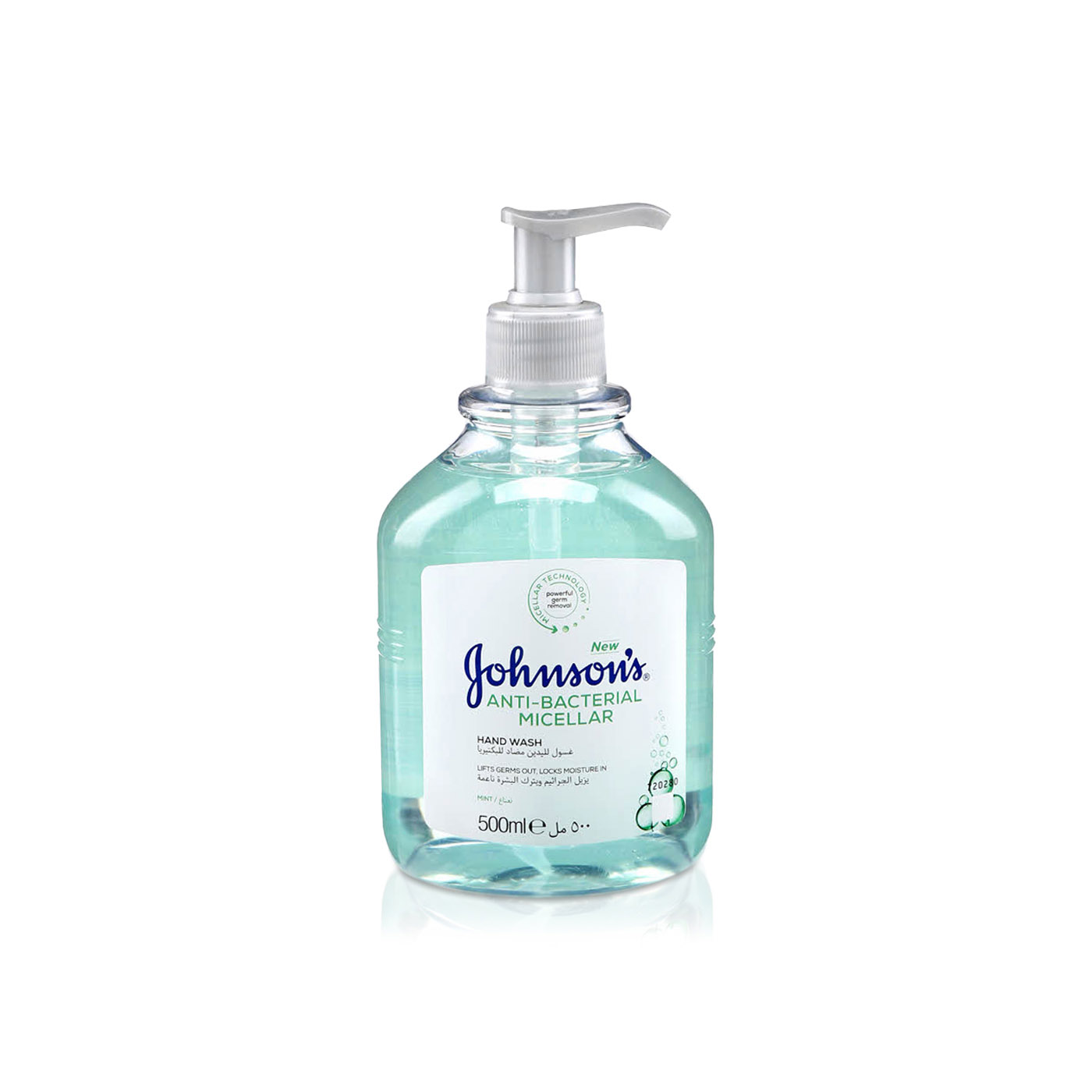 Johnson's Handwash Anti-Bacterial Micellar Mint 500ml