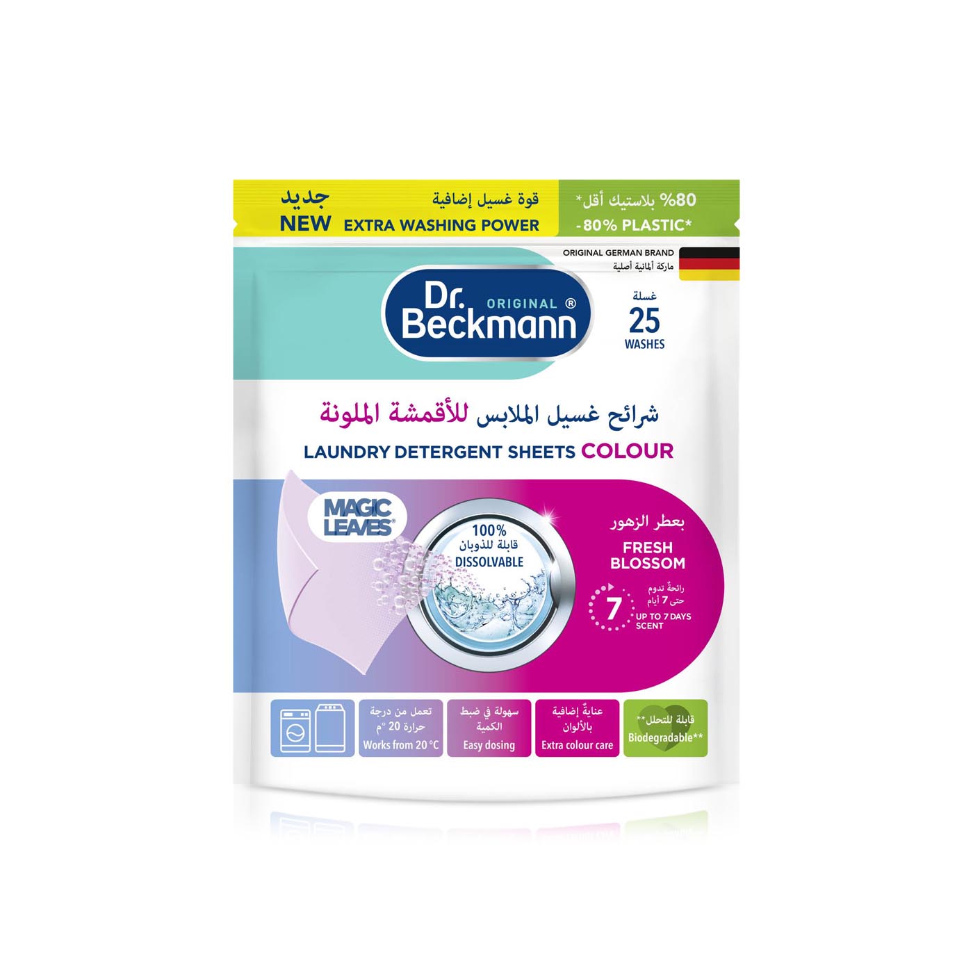 Dr Beckmann Laundry Detergent Sheets Colour x 25