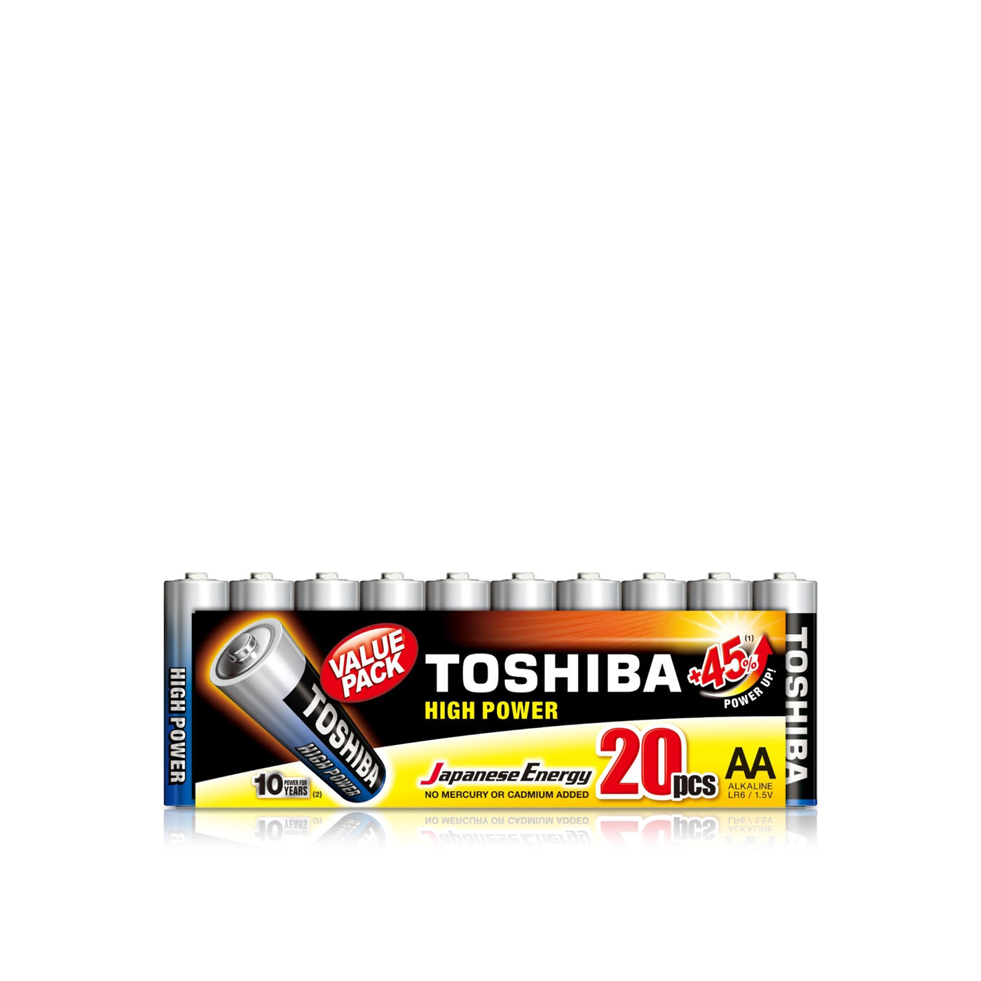 Toshiba High Power Batteries AA x 20