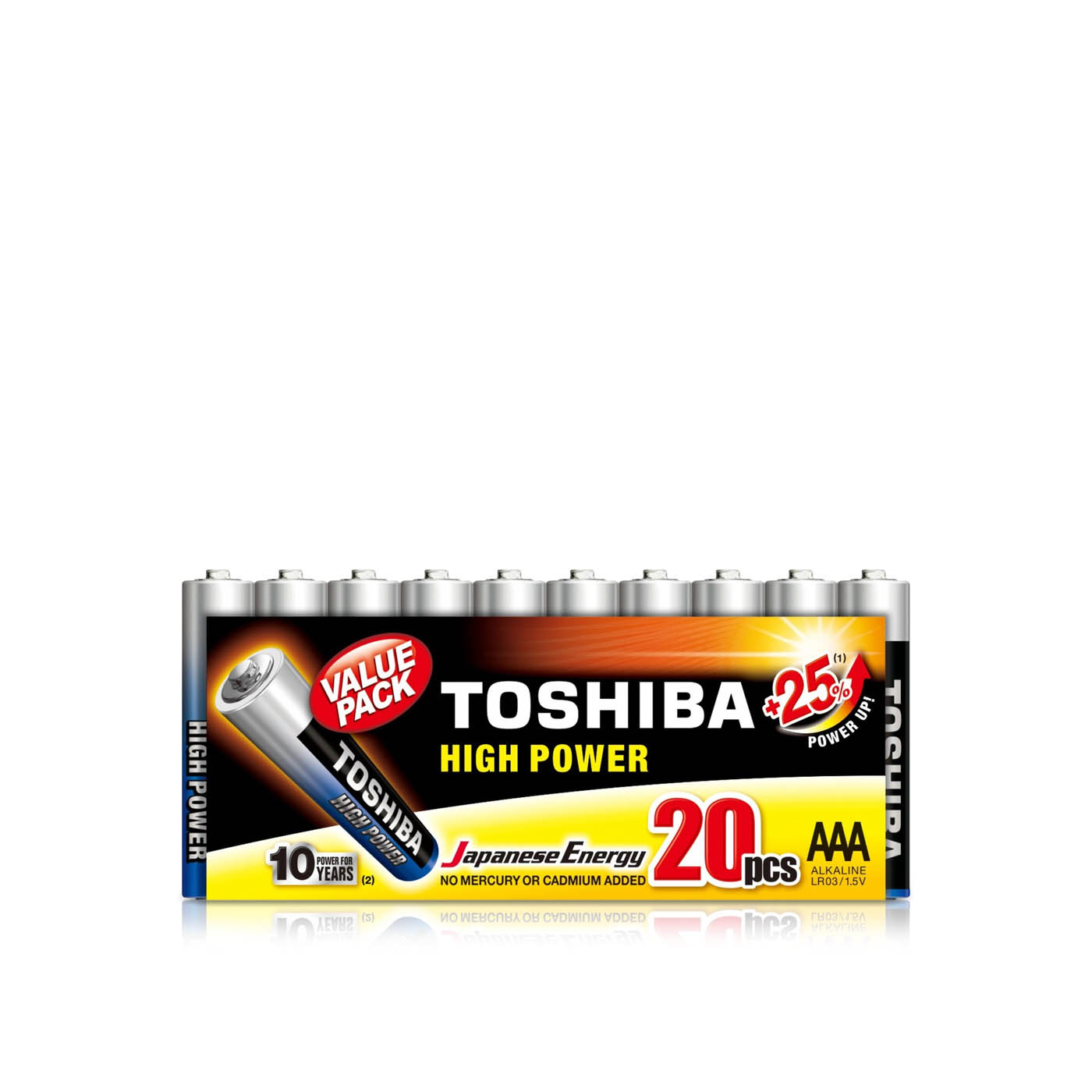 Toshiba High Power Batteries AAA x 20