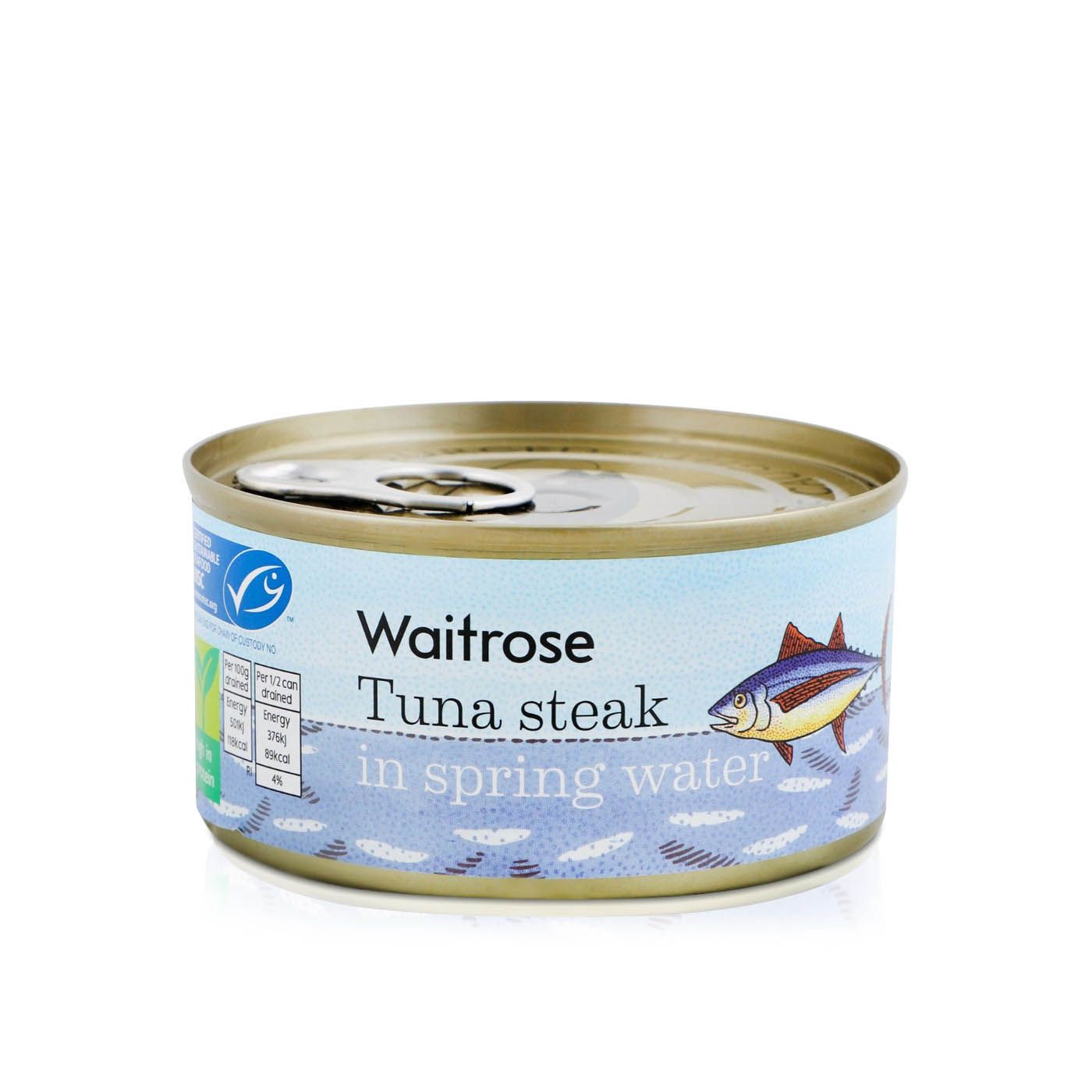 Waitrose Tuna Steak In Spring Water 200g