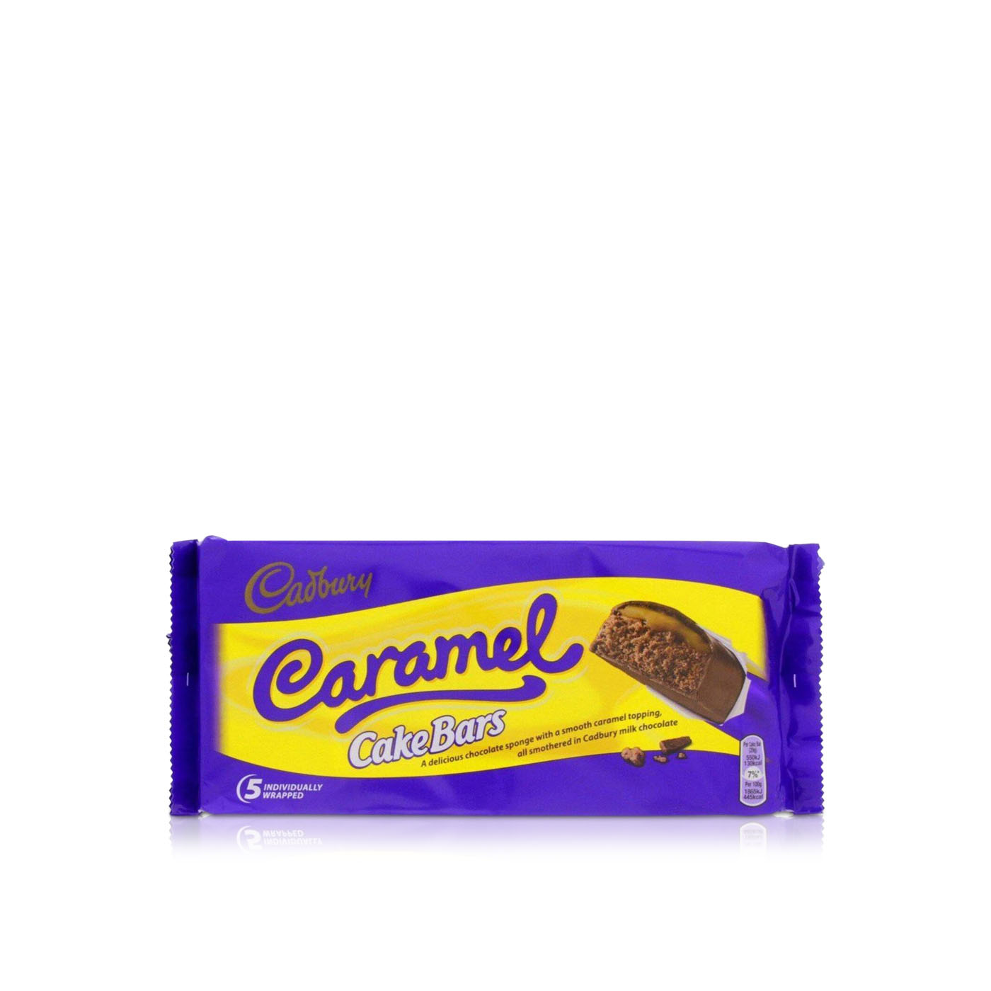 Cadbury Cake Bars Caramel x 5 125g