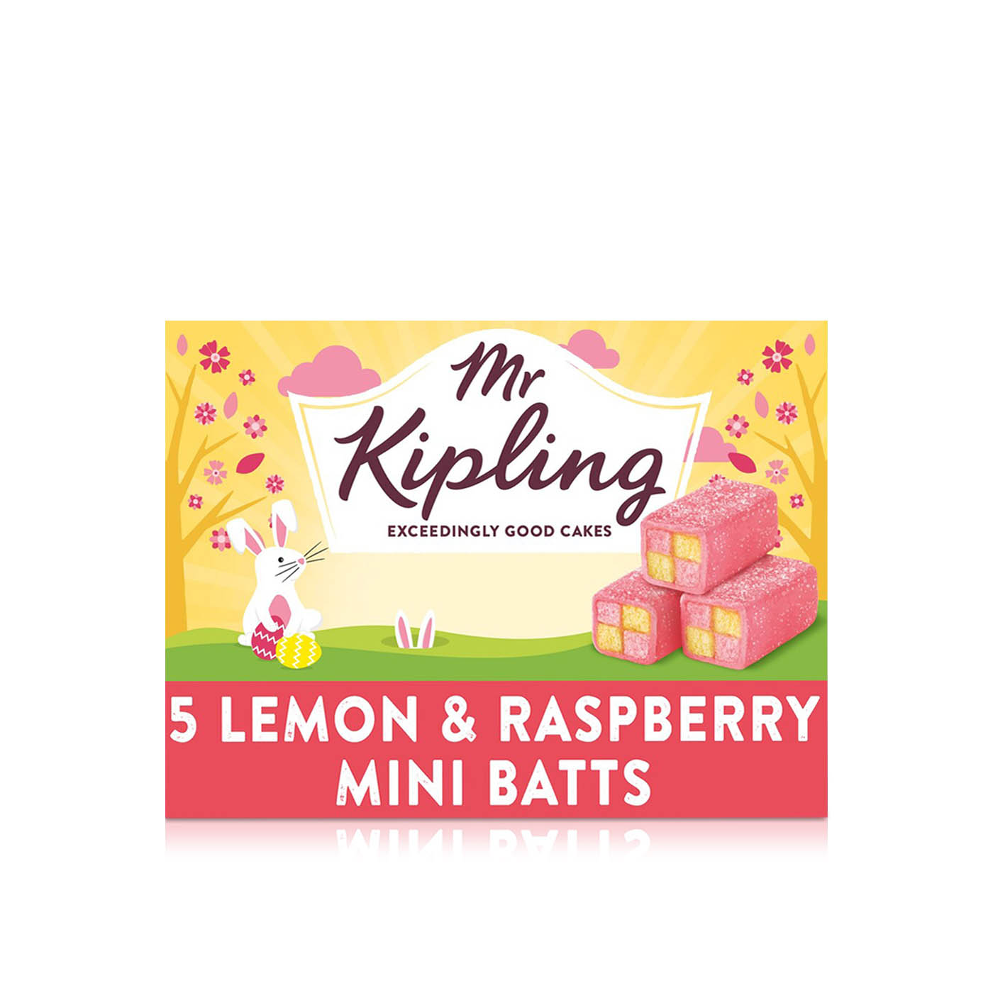 Mr Kipling Lemon And Raspberry Mini Batts x 5