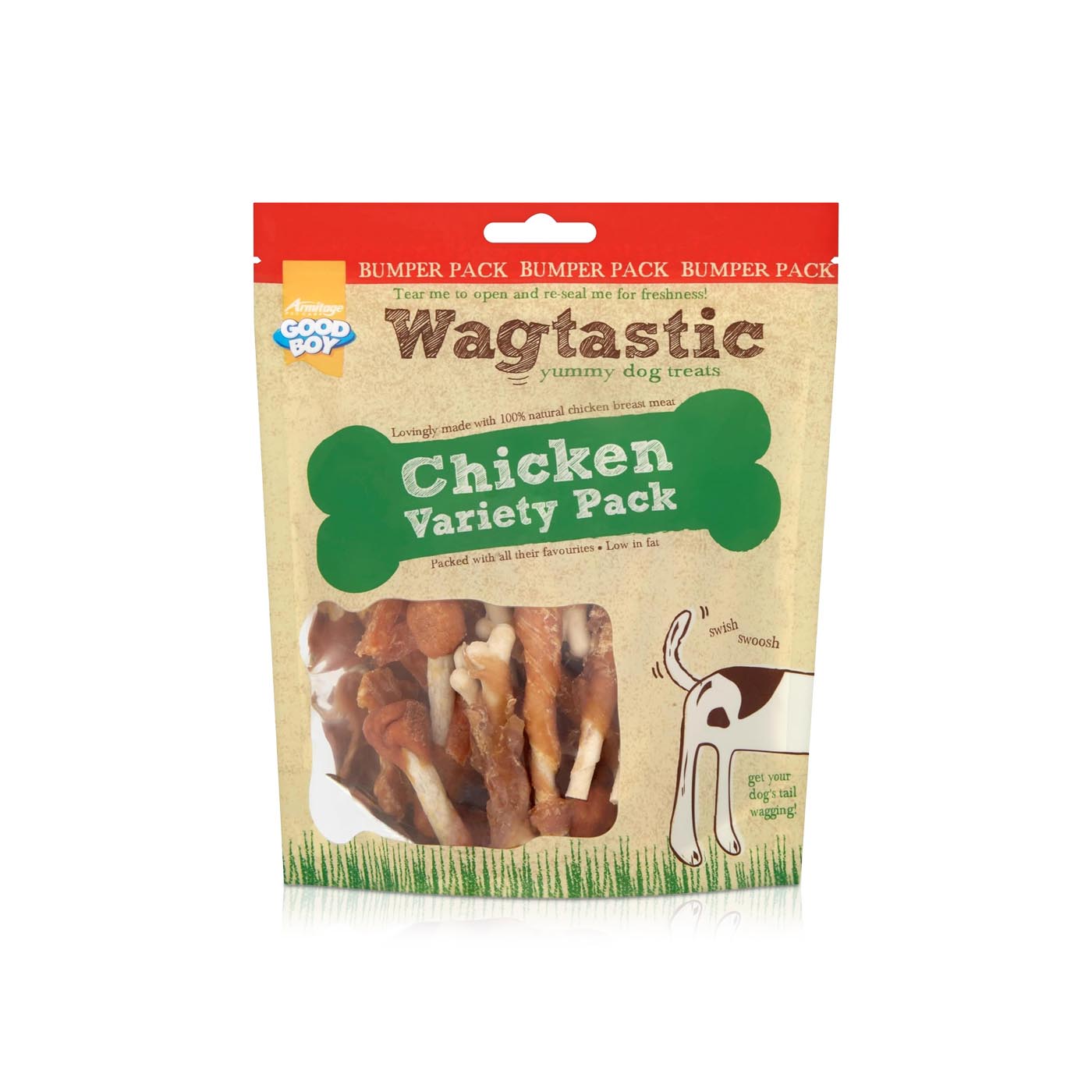 Wagtastic Chicken Variety Pack Dog Treats 320g
