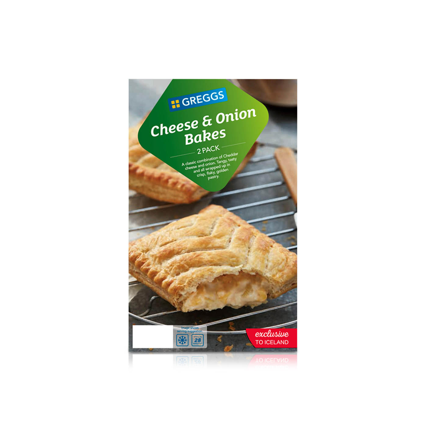 Greggs Cheese and Onion Bakes x 2 288g