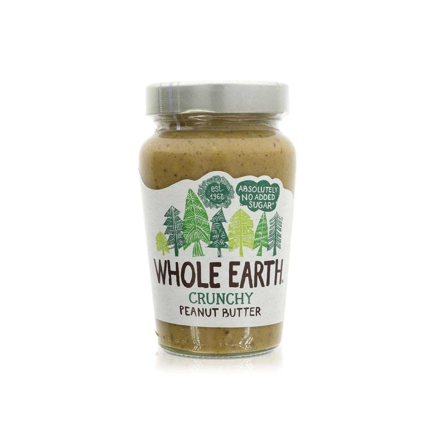 Whole Earth Crunchy No Added Sugar Peanut Butter 340g