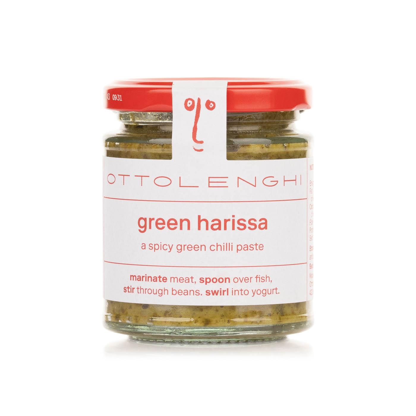 Ottolenghi Green Harissa Spicy Green Chilli Paste 170g