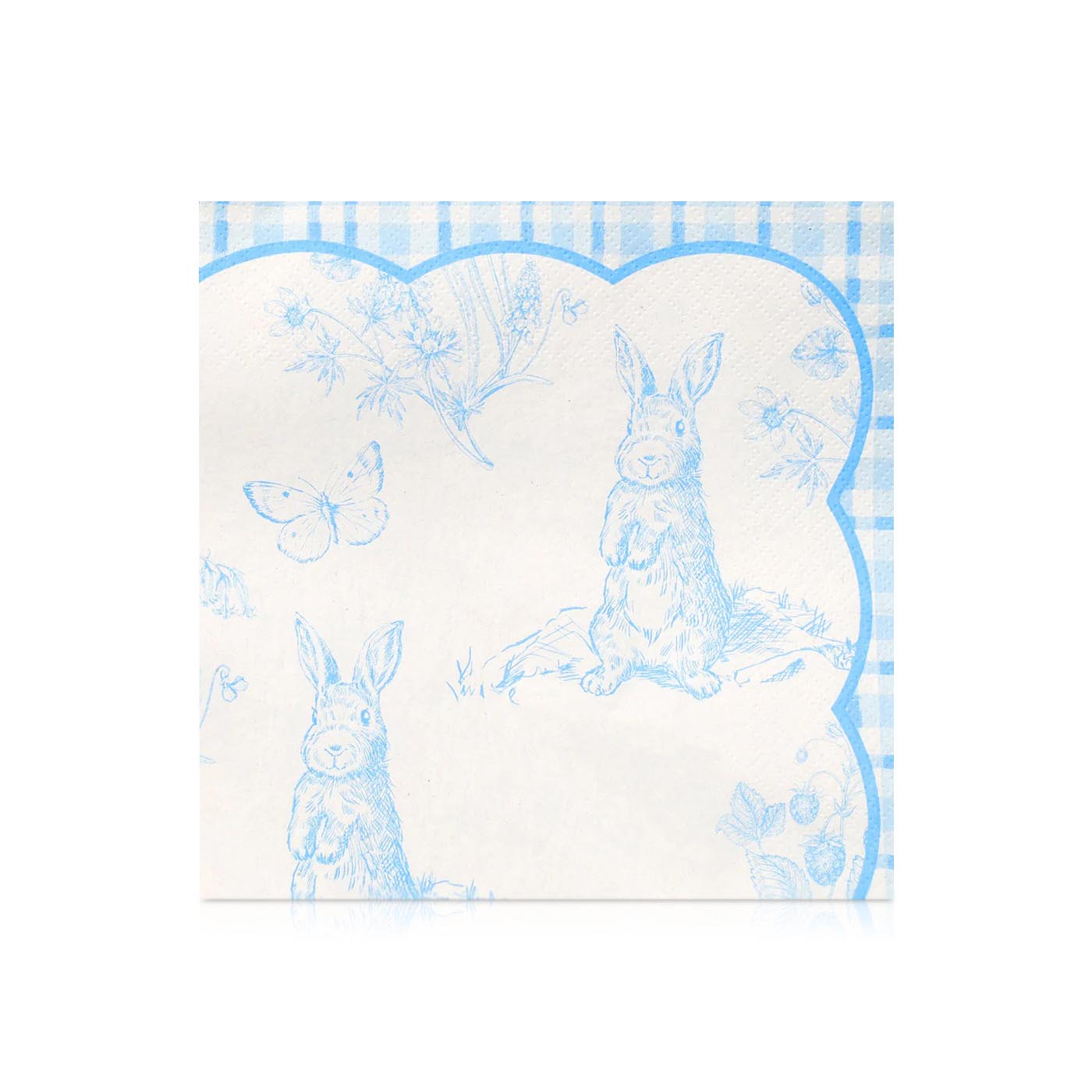 Talking Tables Playful Pierre Blue and White Paper Napkins 33cm x 20