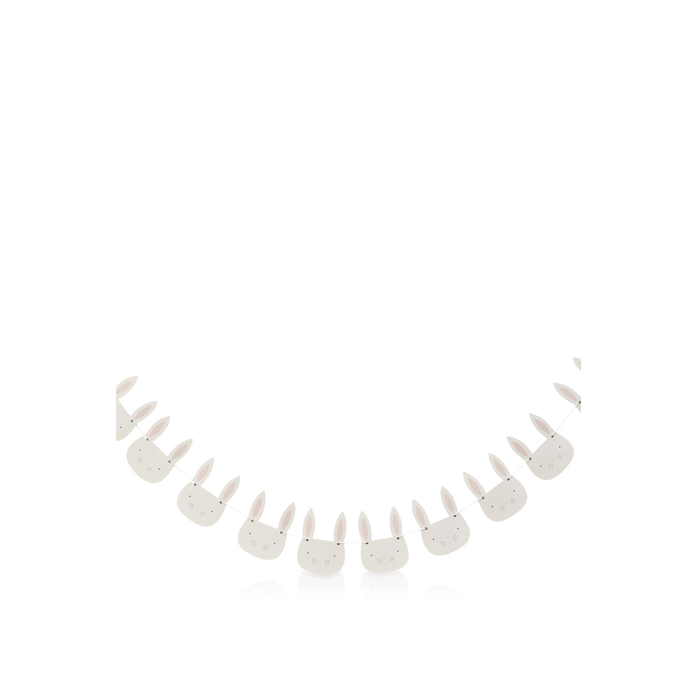 Ginger Ray Pink and White Easter Bunny Bunting