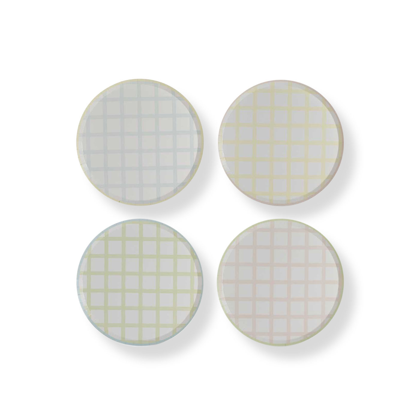 Ginger Ray Easter Gingham Paper Plates x 8