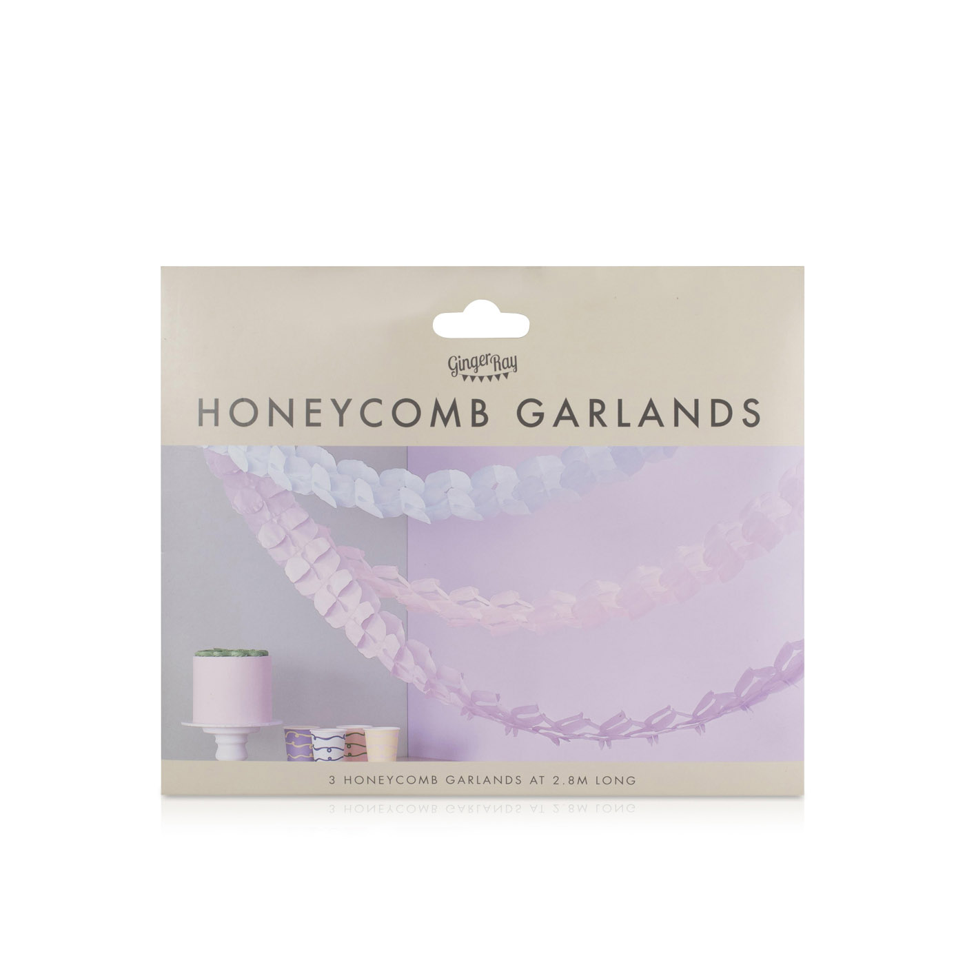 Ginger Ray Pastel Wave Hanging Garland 2.8m