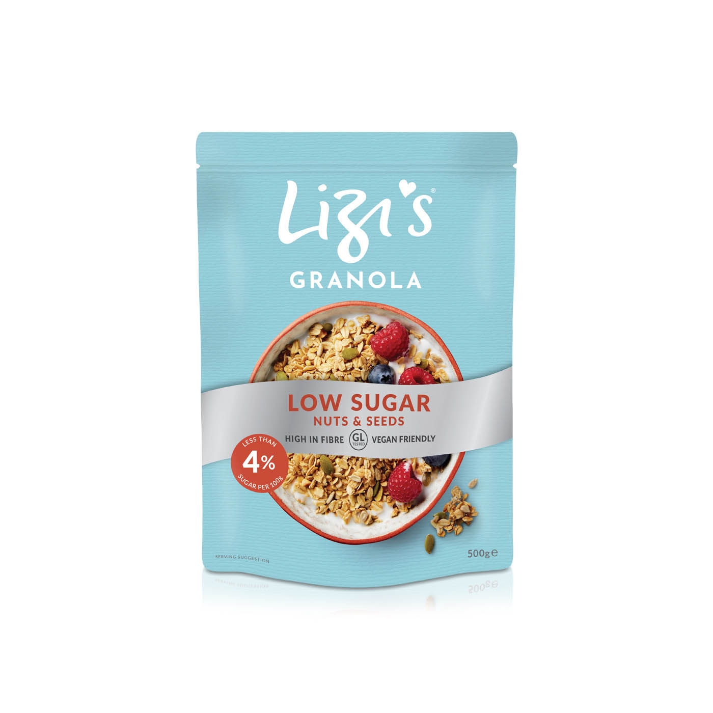 Lizi's Granola Low Sugar Nuts and Seeds 500g
