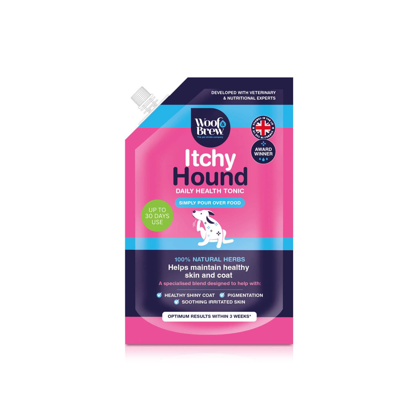 Woof & Brew Itchy Hound Daily Health Tonic 300ml