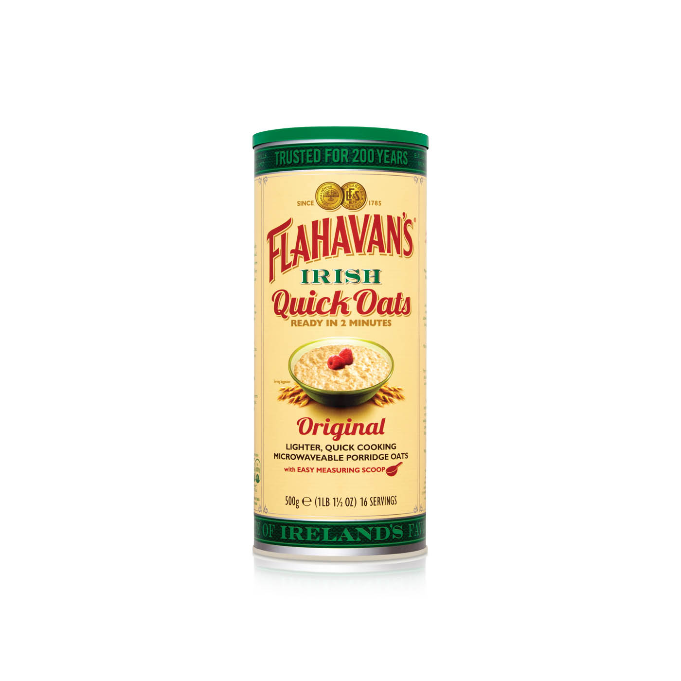 Flahavan's Original Irish Quick Oats Drum 500g