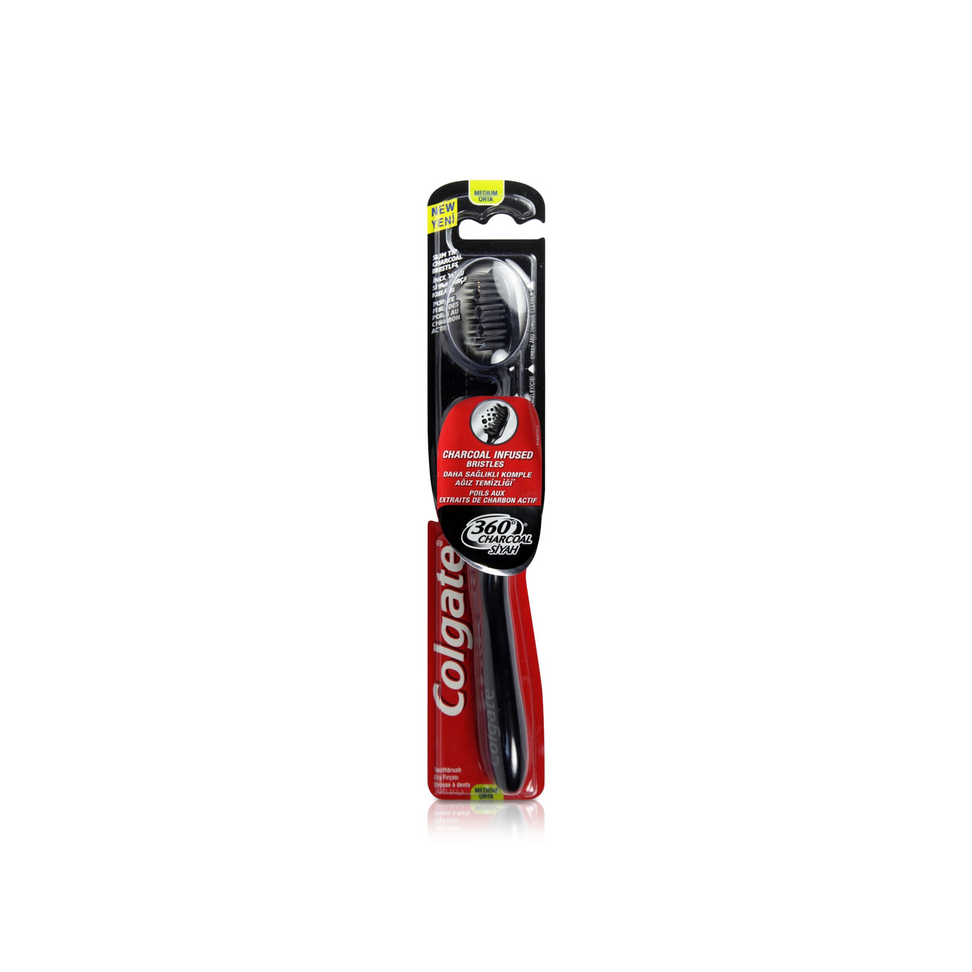 Colgate Toothbrush Zig Zag Charcoal Medium