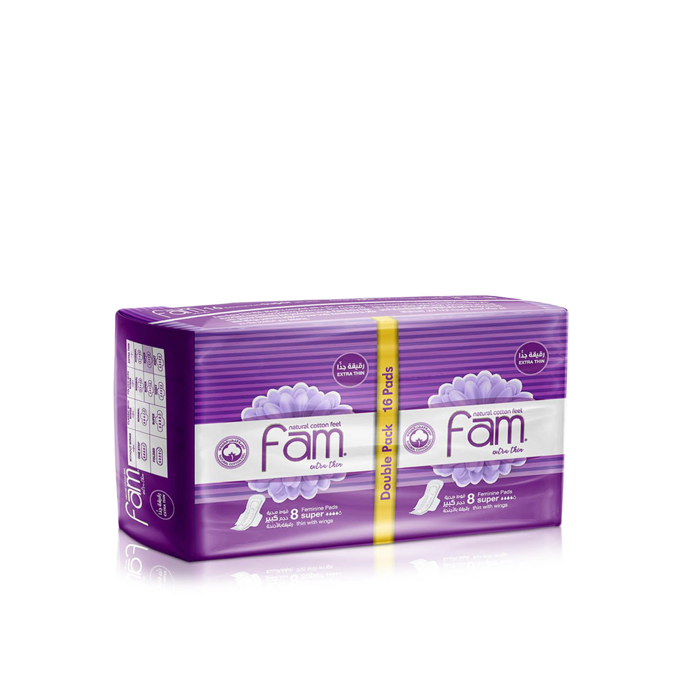 Fam Ultra Thin Sanitary Pads Super Wings x 16