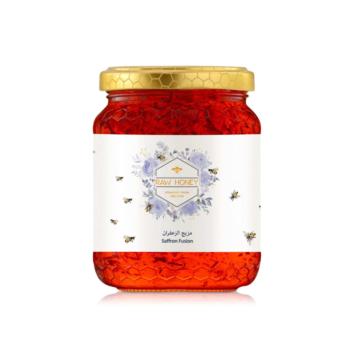 Raw Honey Saffron 500g