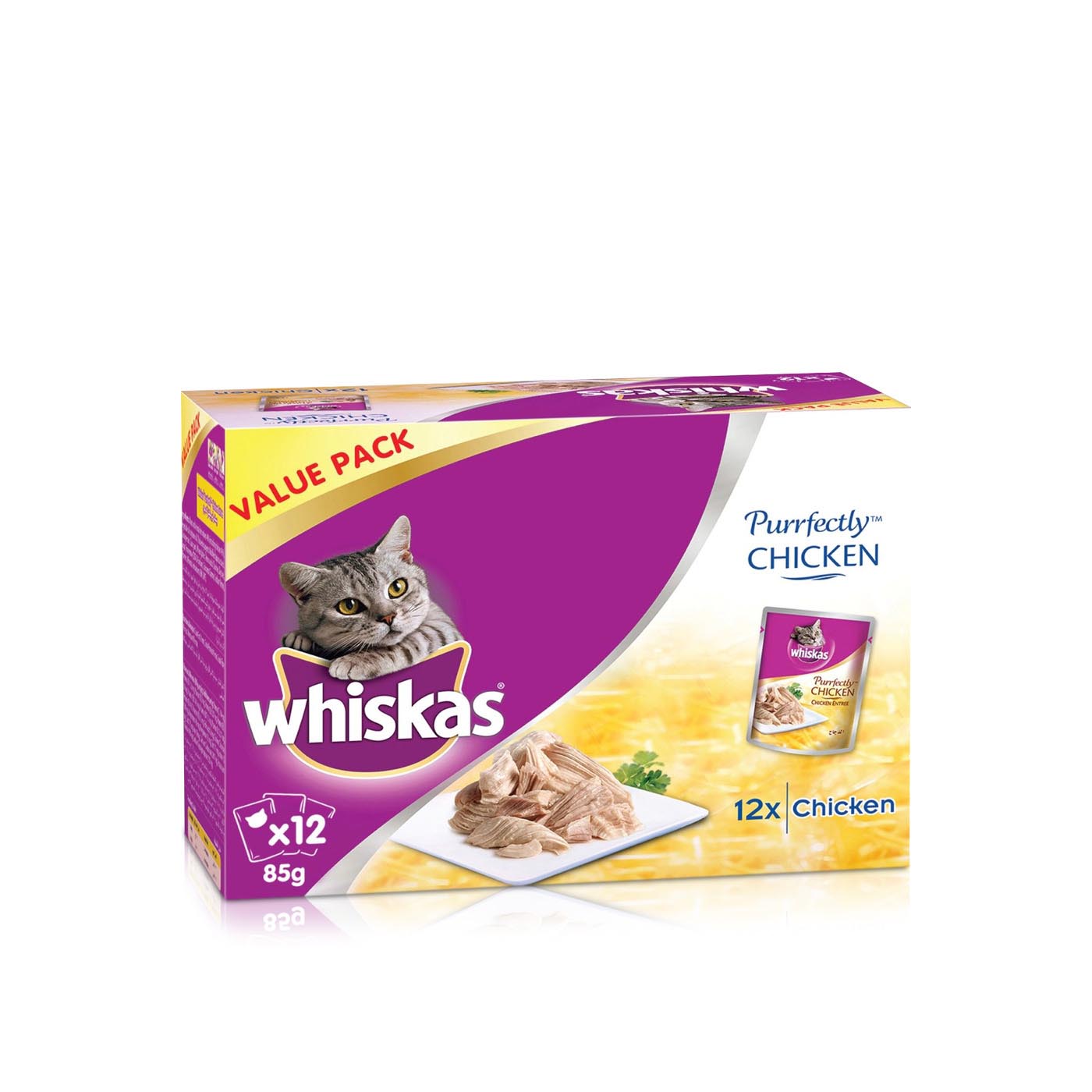 Whiskas Purrfectly Chicken Entree 85g x 12