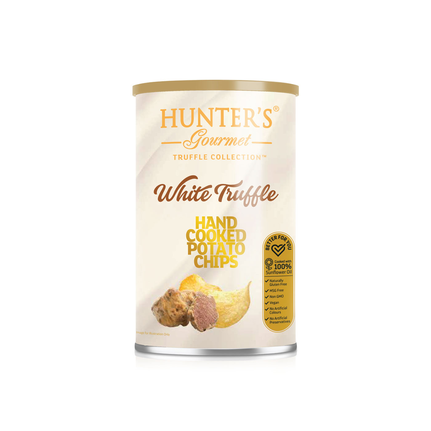 Hunter's Gourmet White Truffle Hand Cooked Potato Chips 150g
