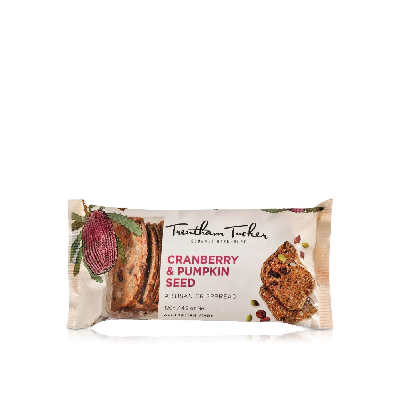 Trentham Tucker Cranberry and Pumpkin Seed Artisan Crispbread 120g