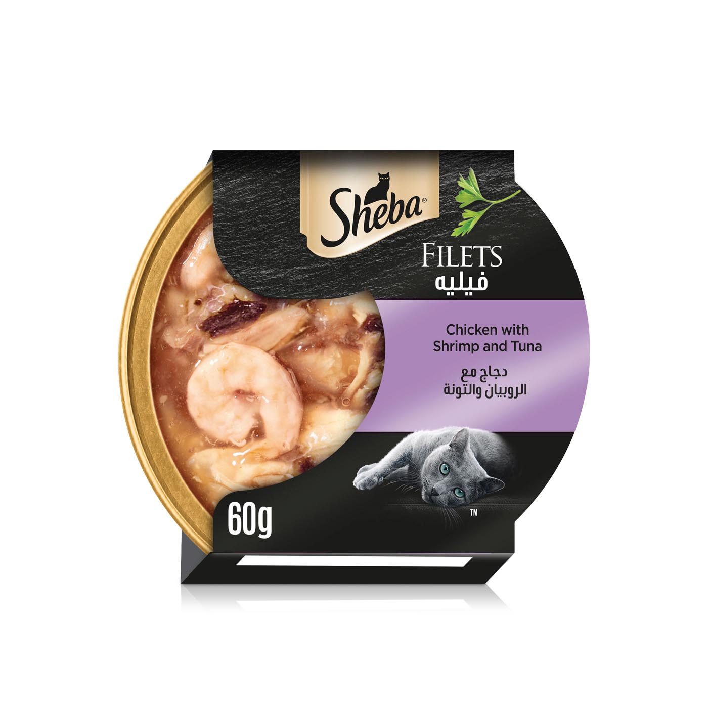 Sheba Chicken Fillets with Shrimp and Tuna 60g