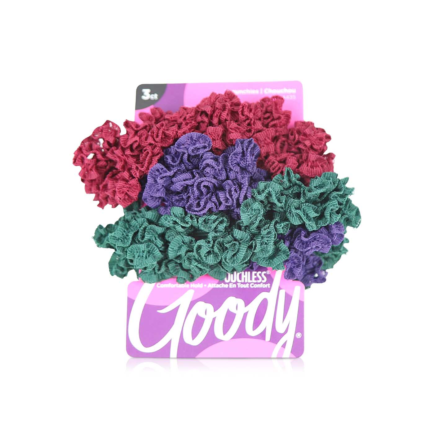 Goody Ouchless Medium Loop Ribbon Scrunchies x 3