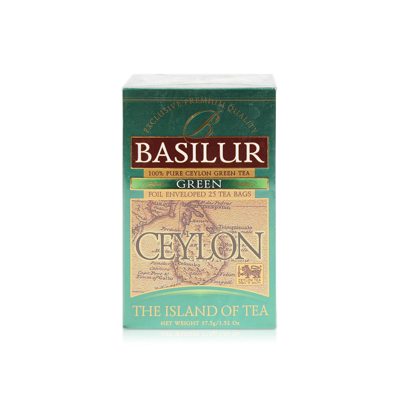 Basilur Pure Ceylon Green Tea 25 Bags - Spinneys United Arab Emirates