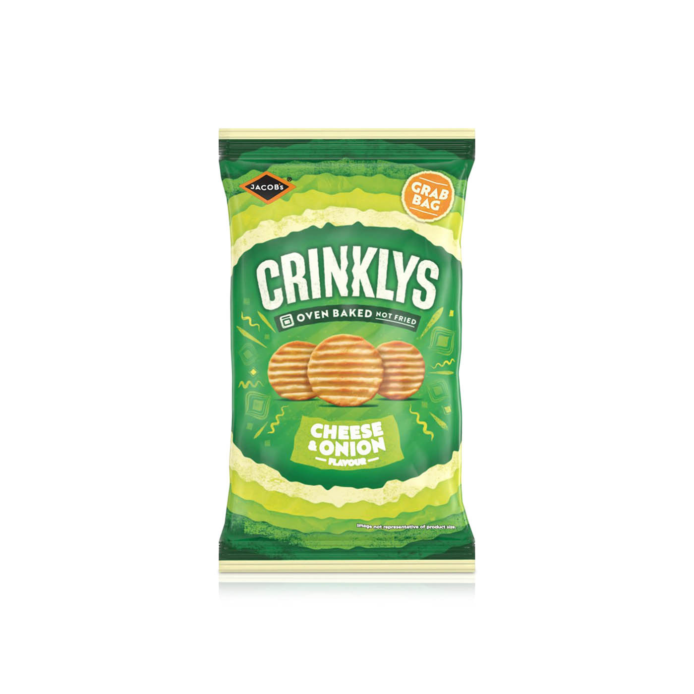 Jacob's Cheese and Onion Baked Crinklys 45g