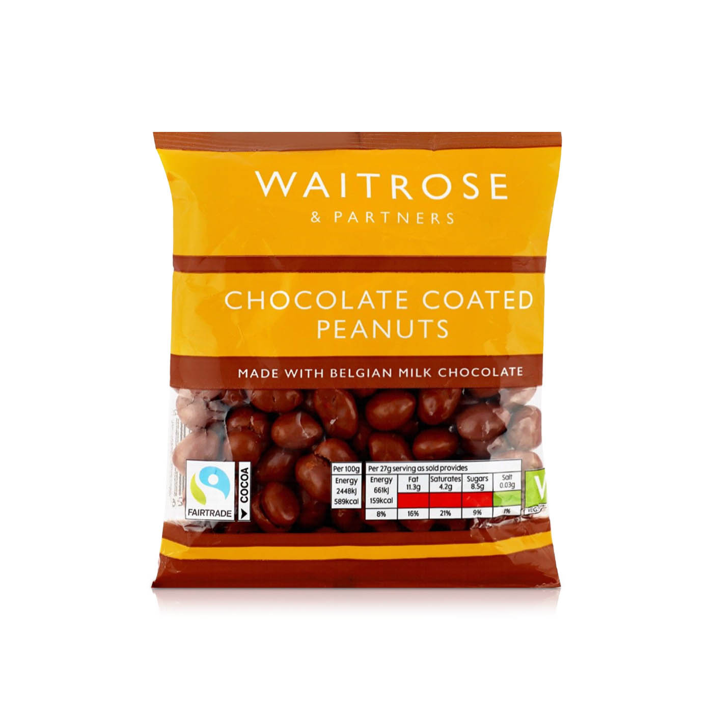 Waitrose Chocolate Coated Peanuts 135g