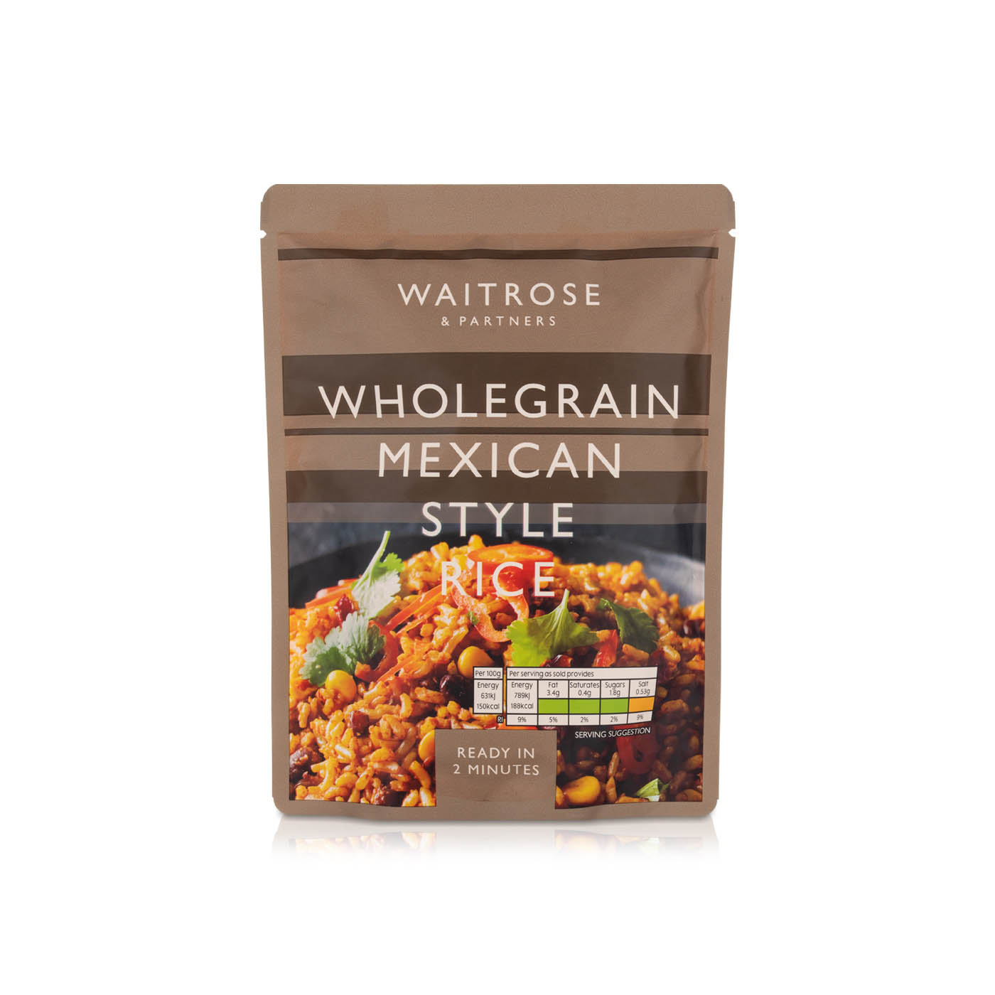 Waitrose Wholegrain Mexican Style Rice 250g