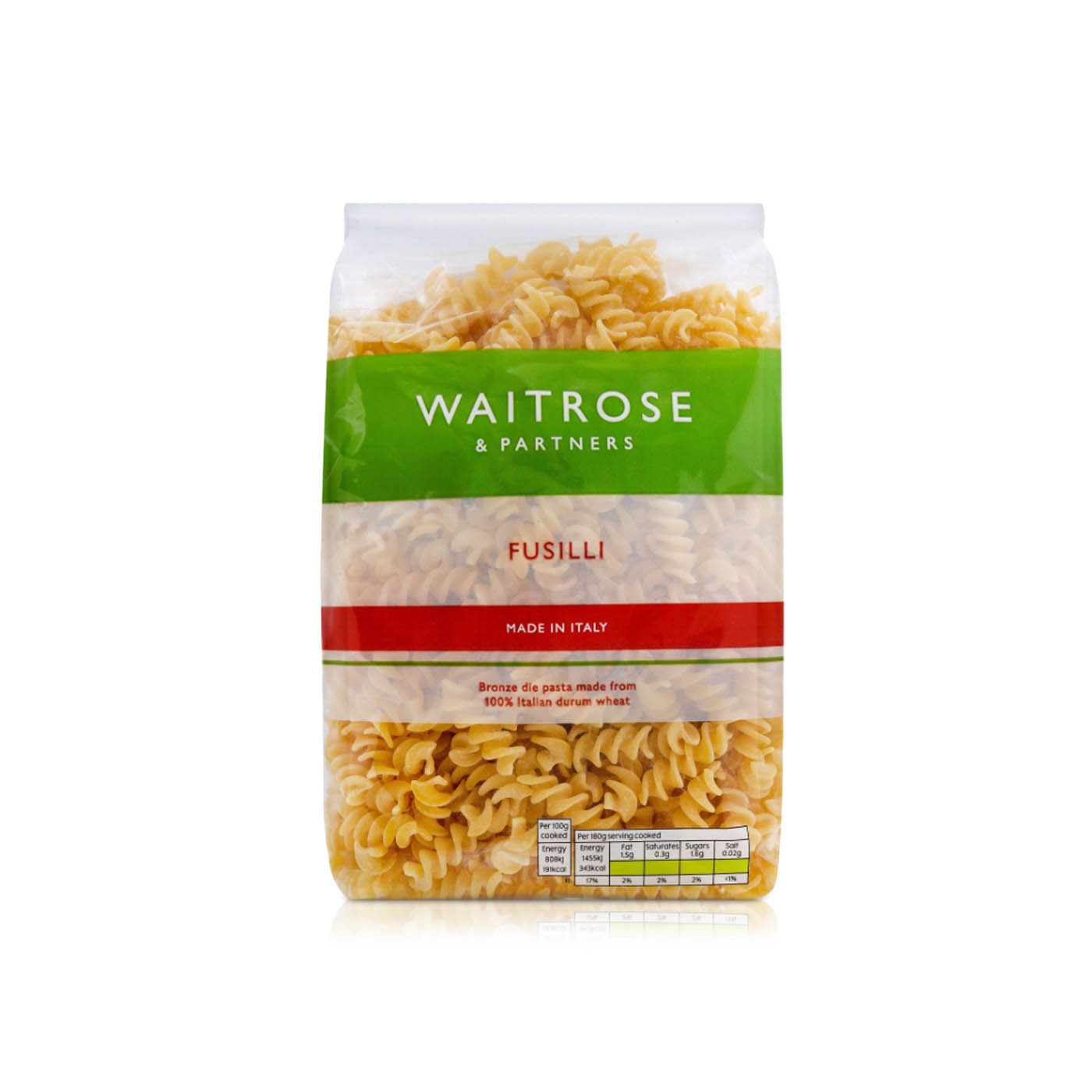 Waitrose Fusilli Pasta 500g
