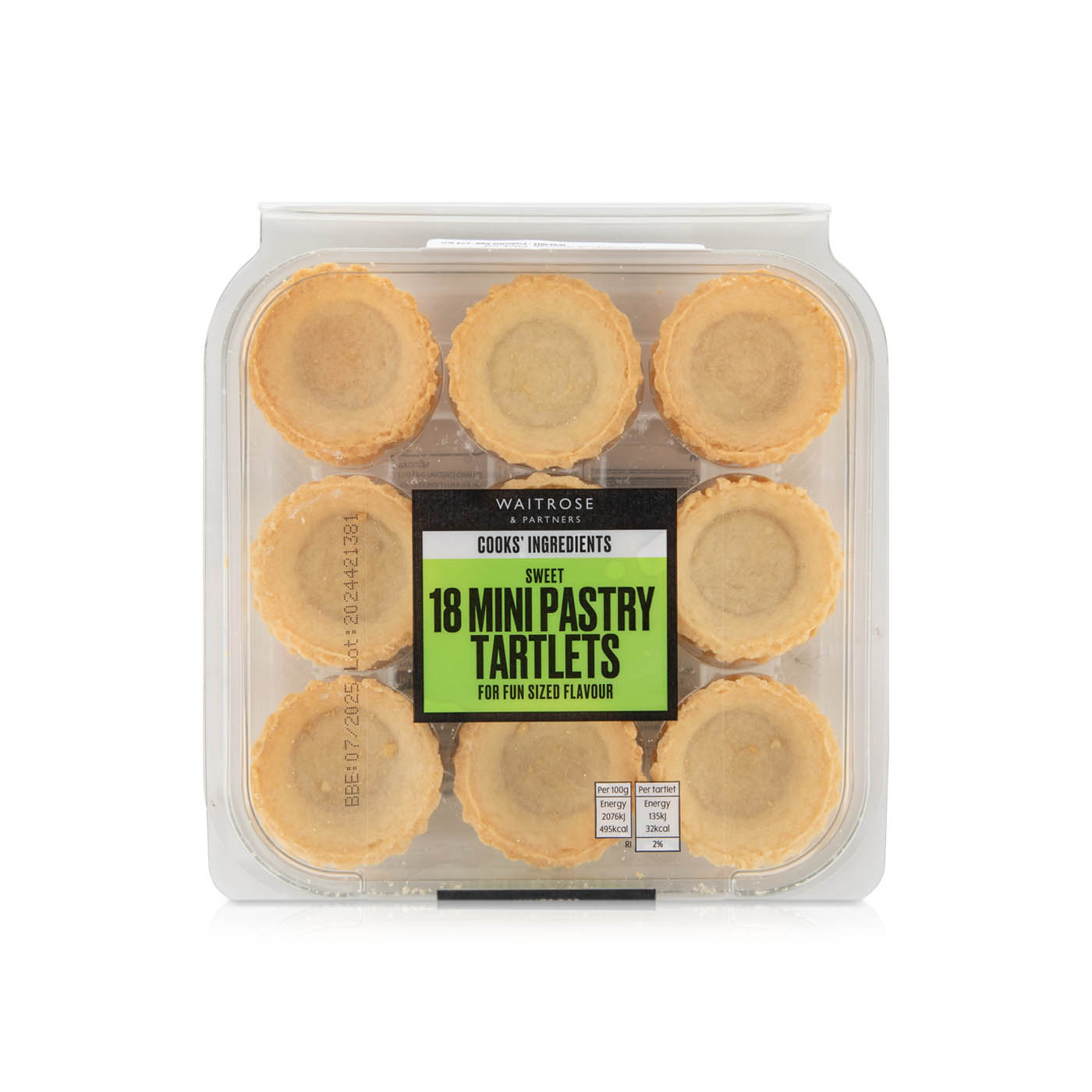 Waitrose Cooks' Ingredients Mini Pastry Tartlets x18 117g