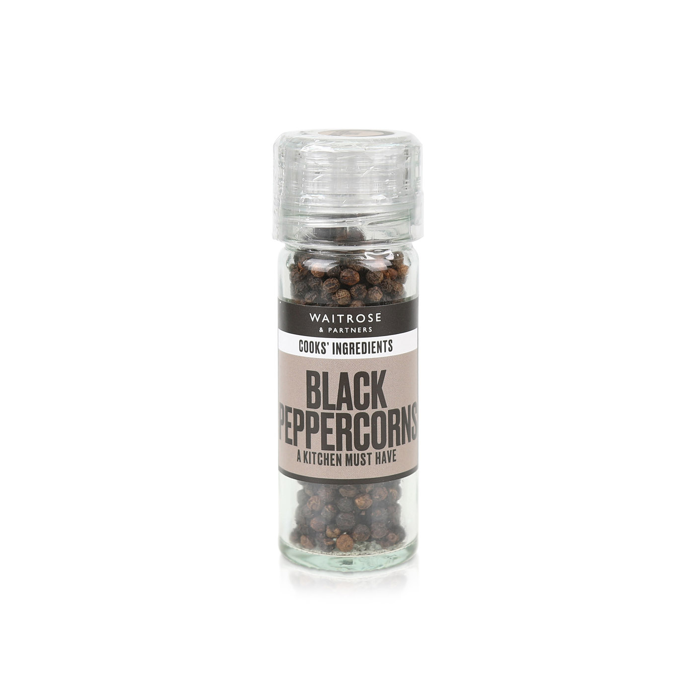 Waitrose Cooks' Ingredients Black Peppercorn Mill 42g