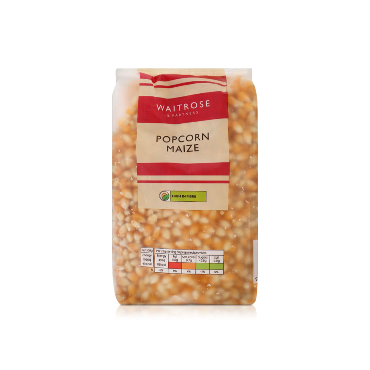 Waitrose Maize Popcorn 500g