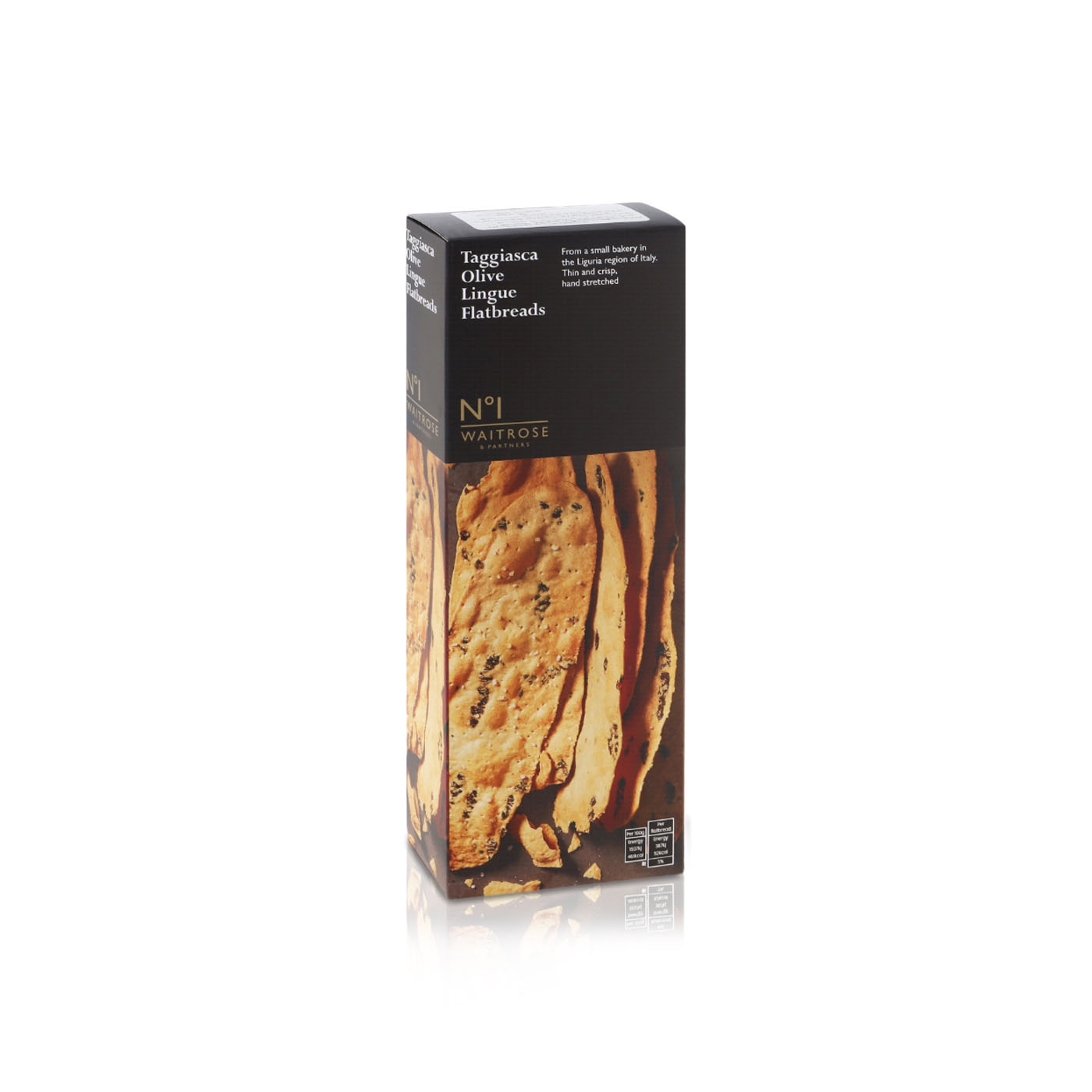 Waitrose No.1 Taggiasca Olive Lingue Breads 100g