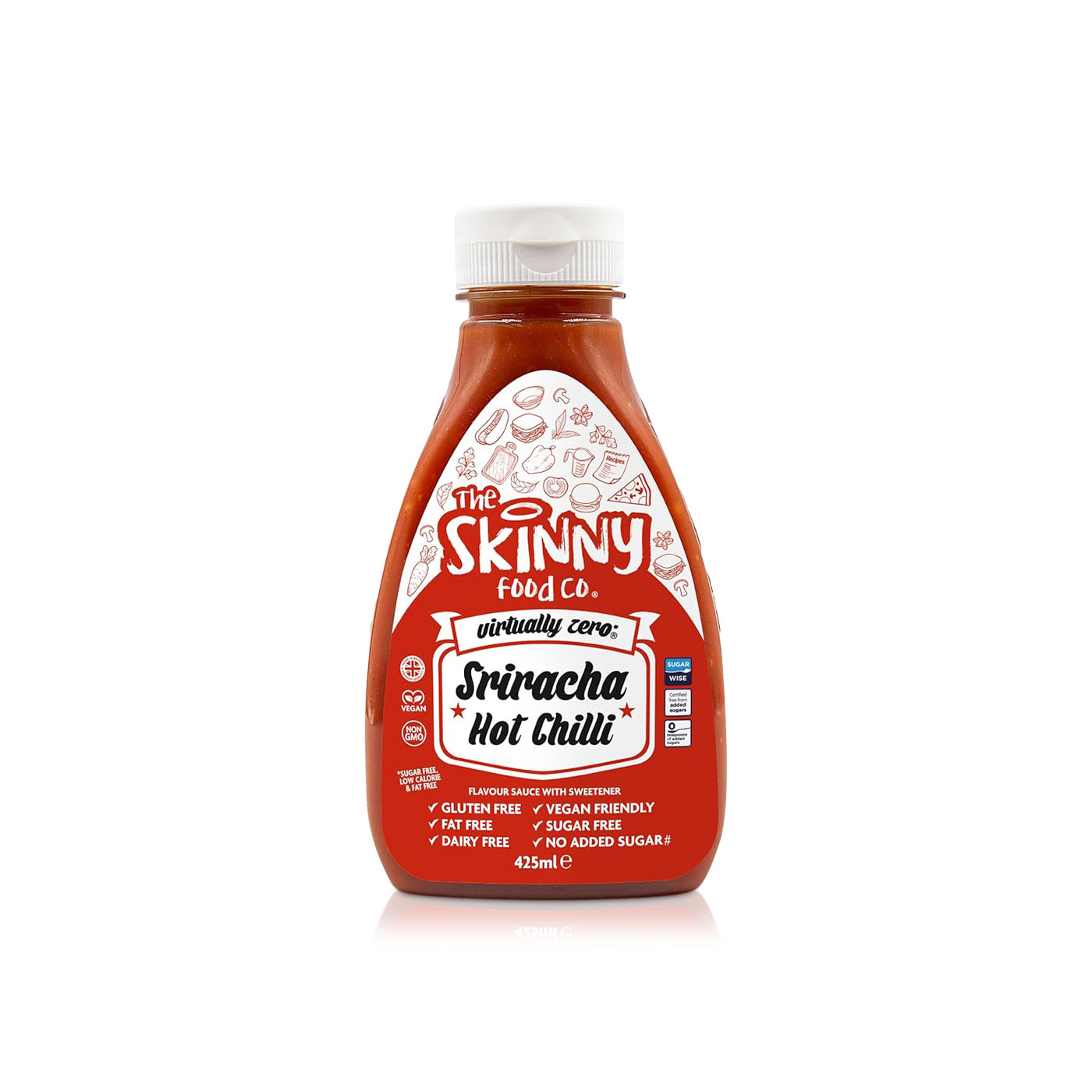 The Skinny Food Co Sriracha Hot Chilli Sauce 425ml