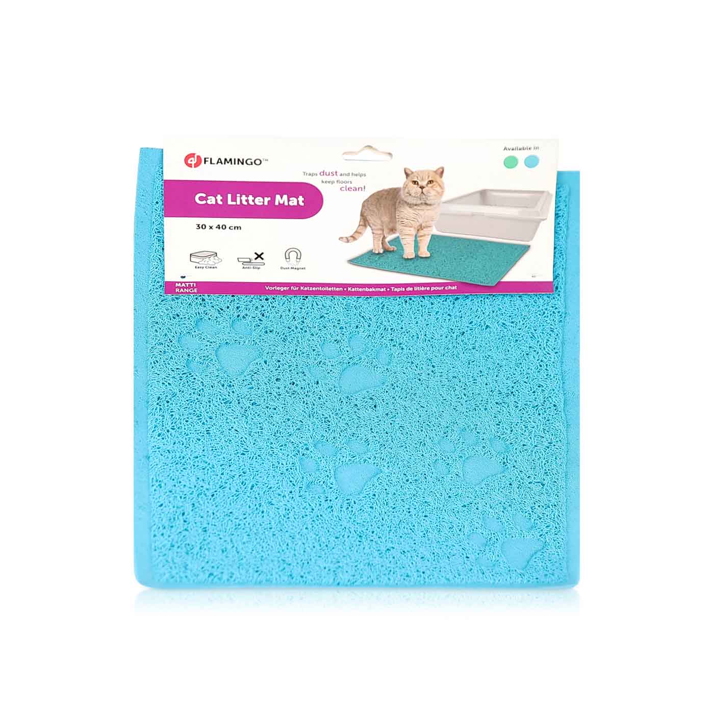Flamingo Cat Litter Tray Mat