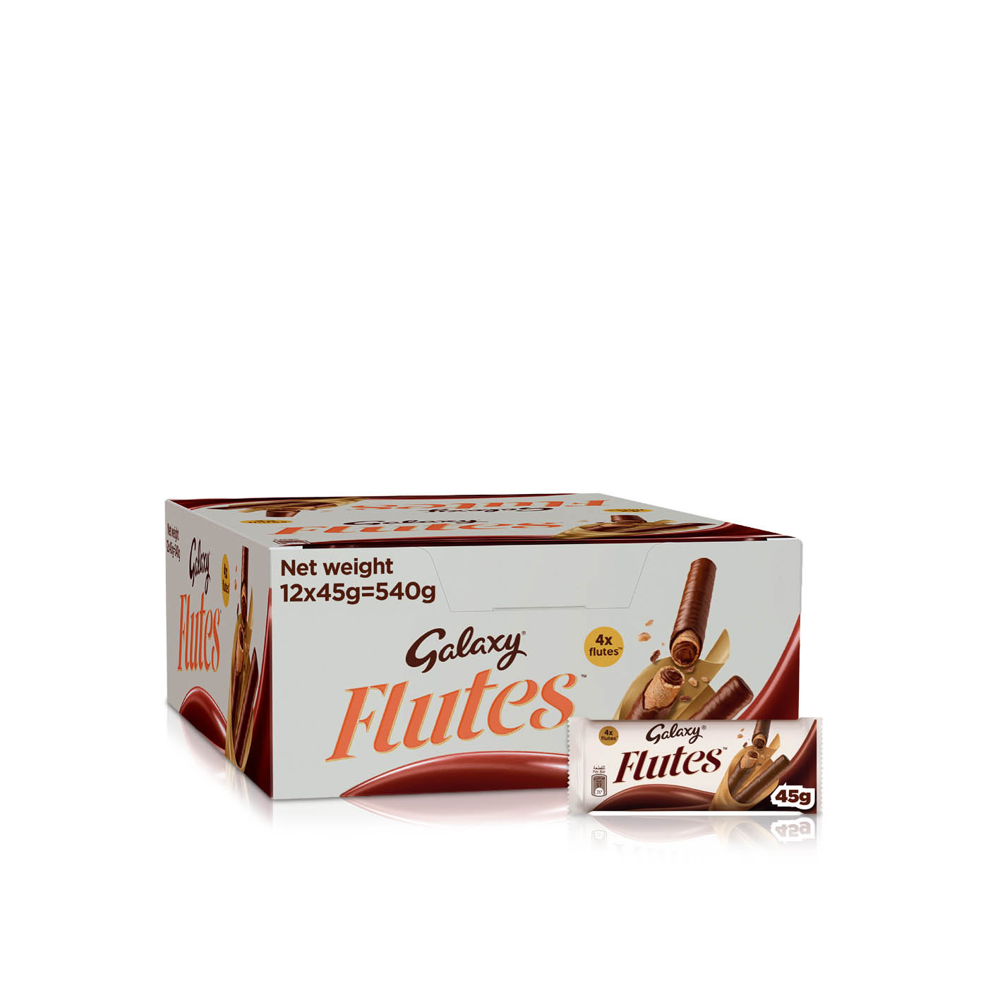 Galaxy Chocolate Flutes 45g x 12