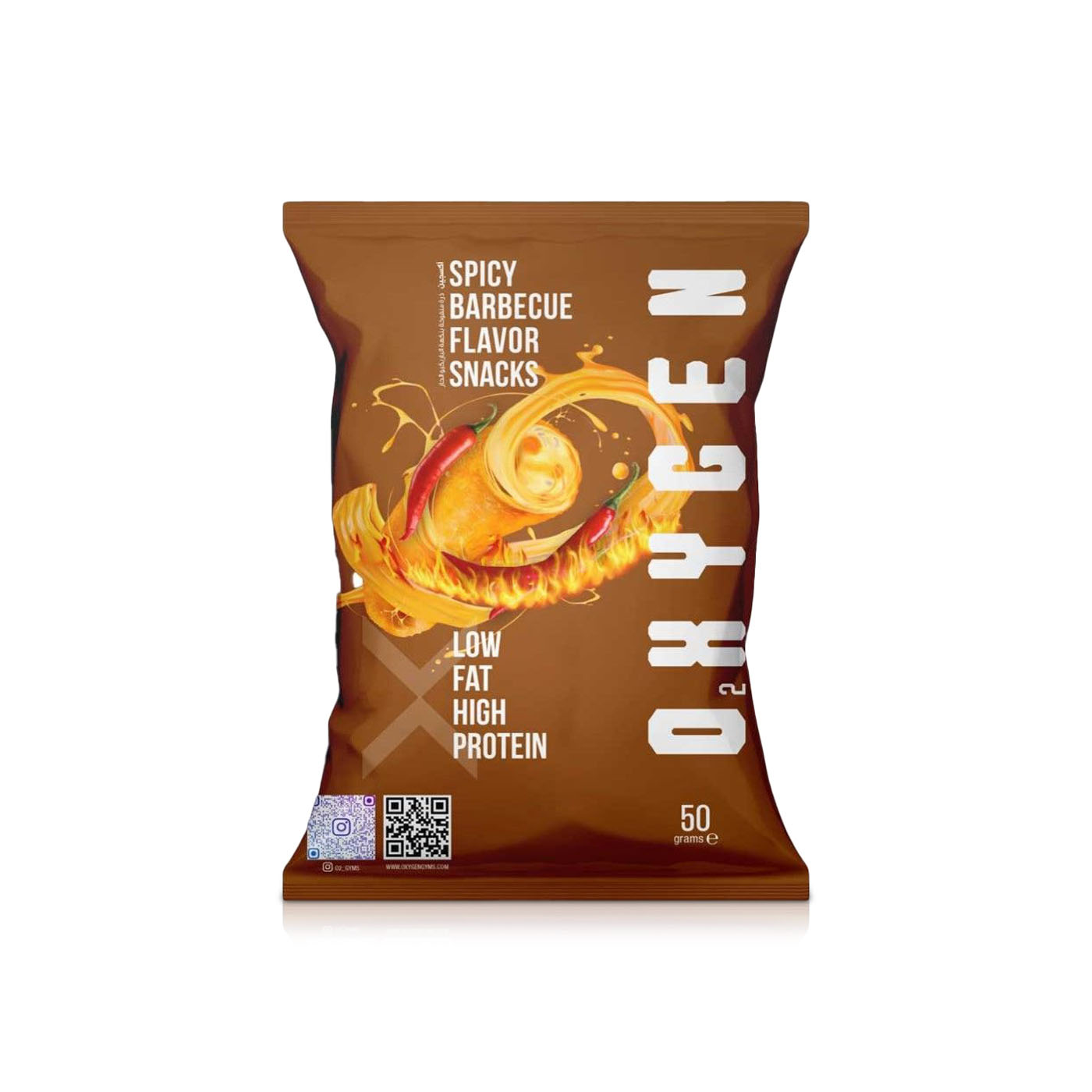 Oxygen Spicy Barbecue Chips 50g