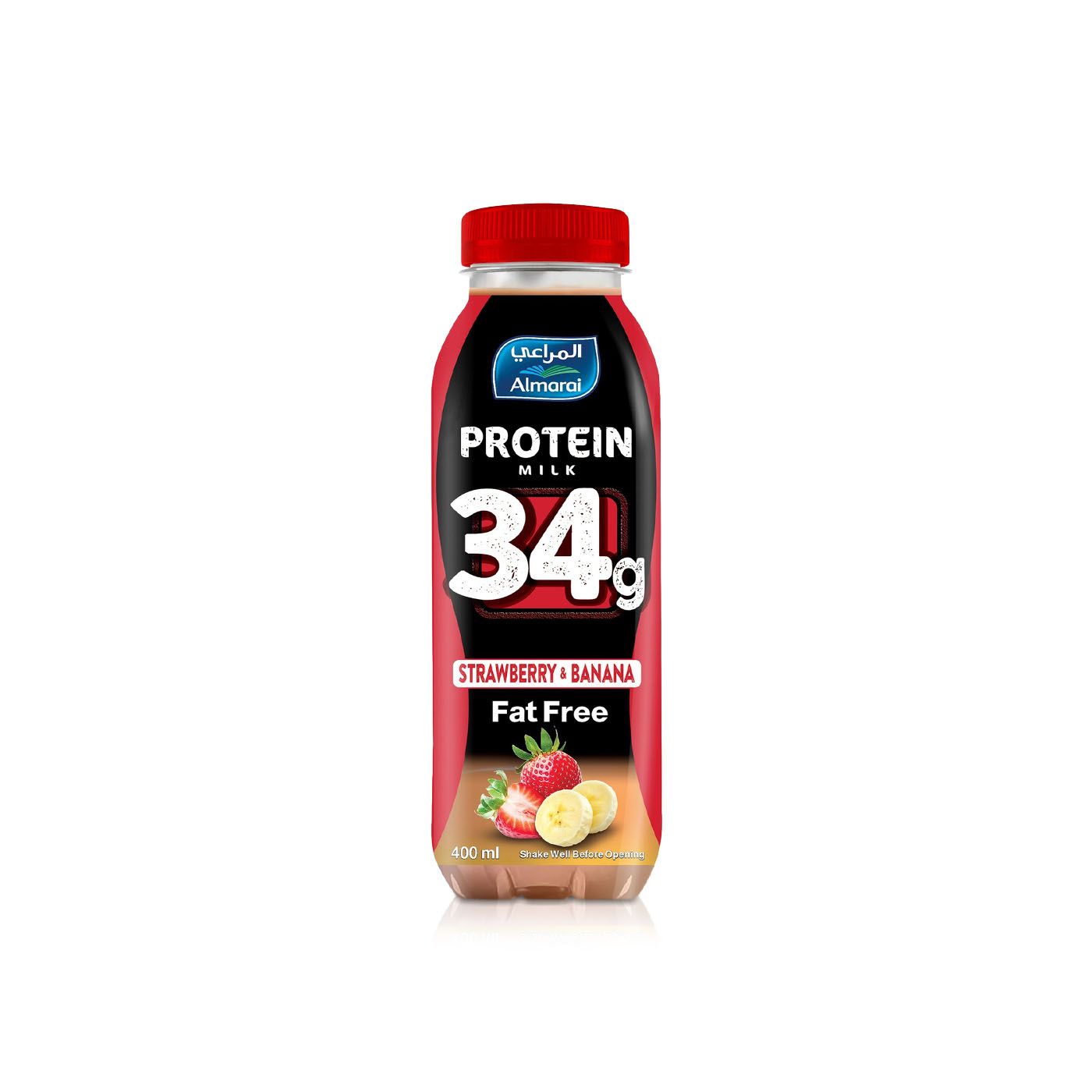 Almarai Protein Milk Strawberry Banana 400ml