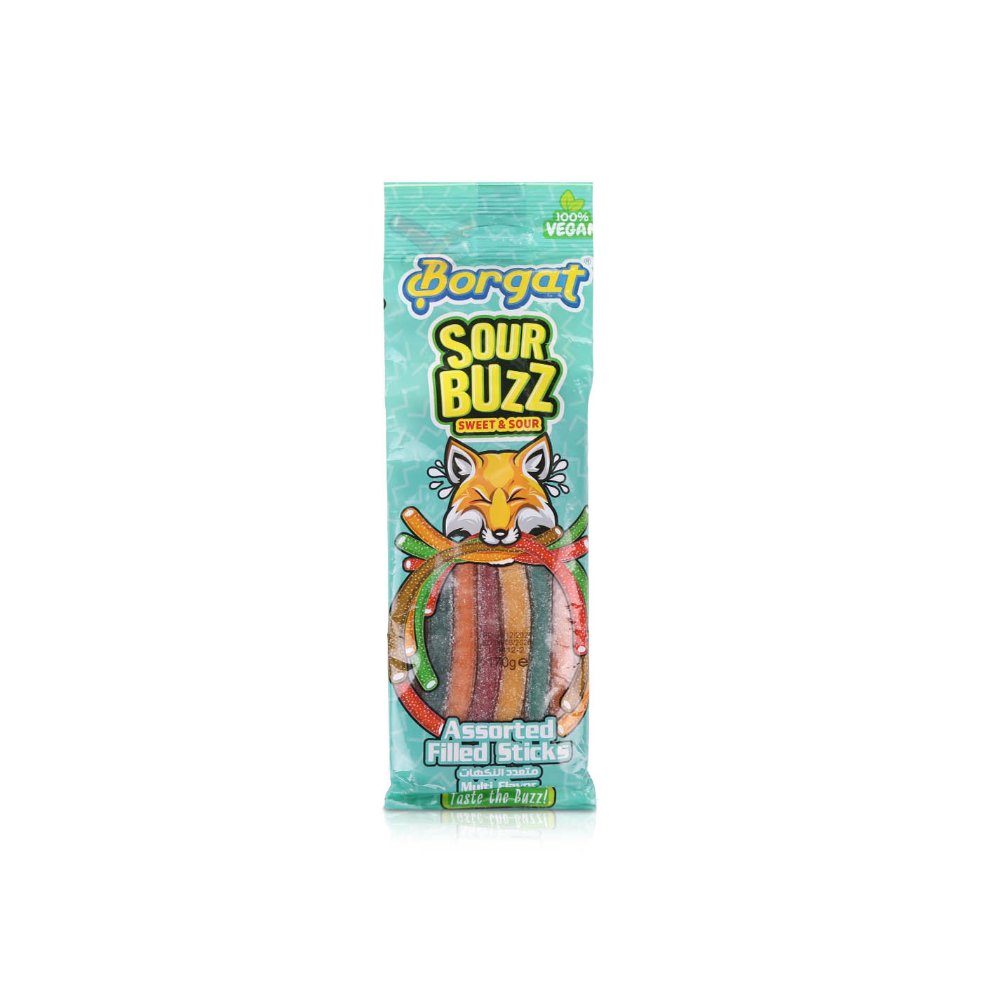 Borgat Sour Buzz Assorted Filled Stick 180g