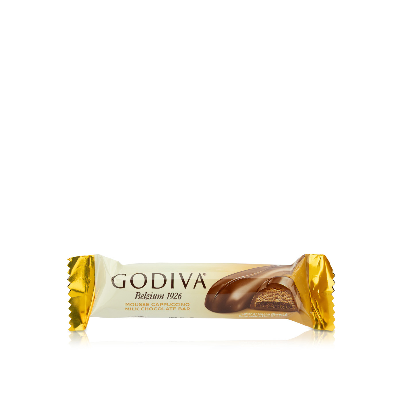 Godiva Mousse Cappuccino Milk Chocolate Bar 35g