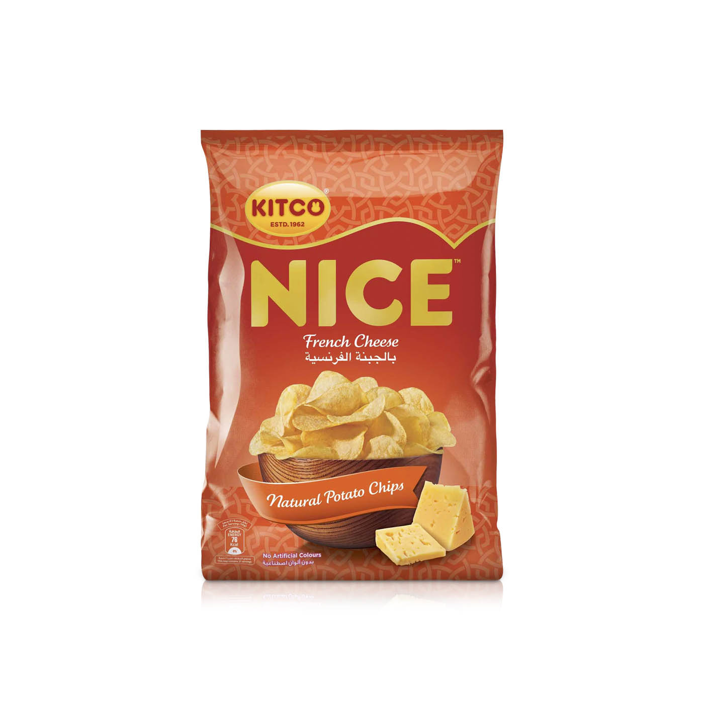 Kitco Nice French Cheese Natural Potato Chips 21g