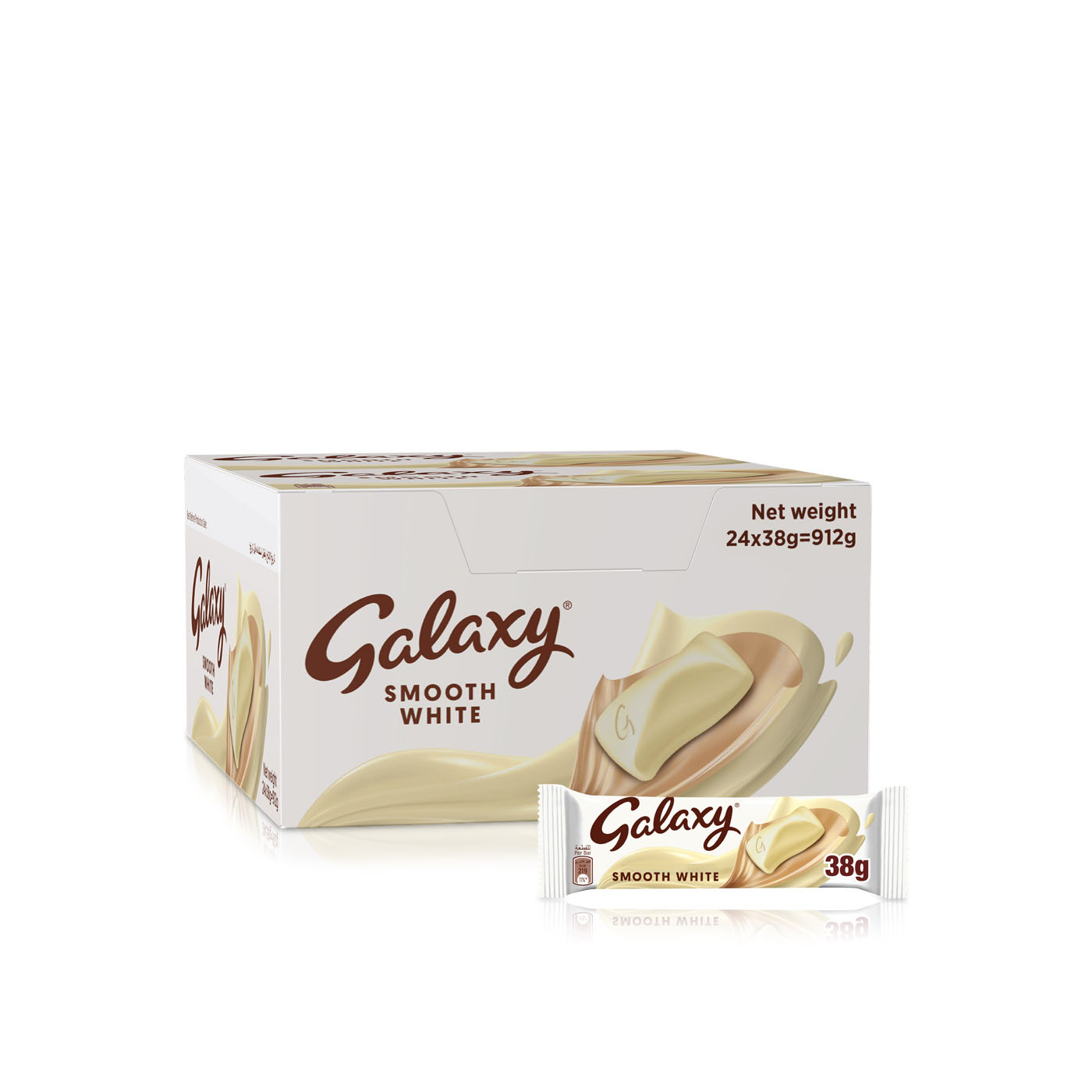 Galaxy White Chocolate Bar 38g x 24