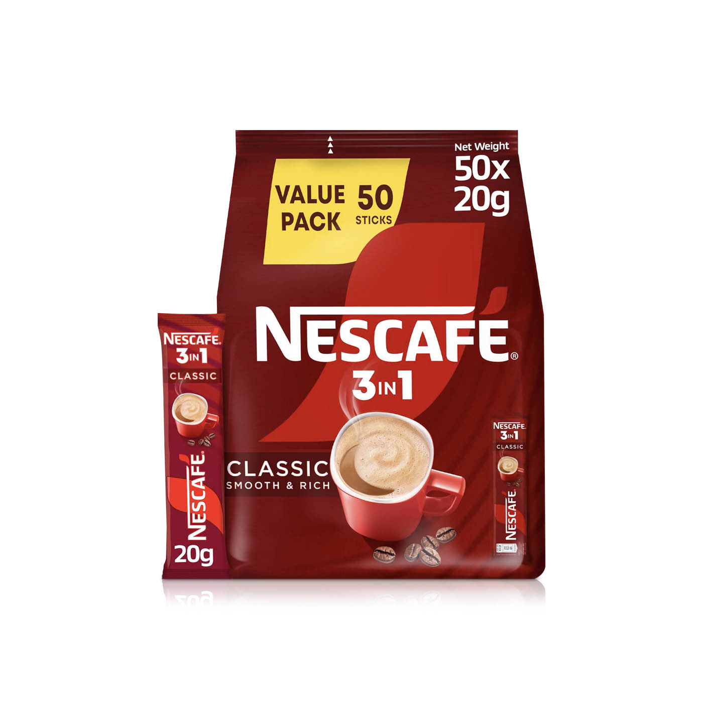 Nescafe Classic 3in1 Coffee 20g x 50